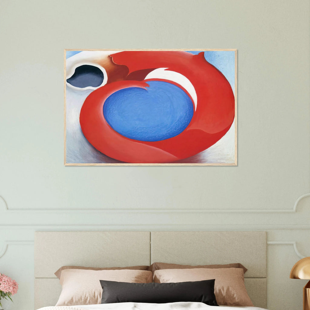 Goat's Horn With Red Framed Poster | Georgia O'Keeffe Framed Prints Wall Art | Georgia O Keeffe Prints
