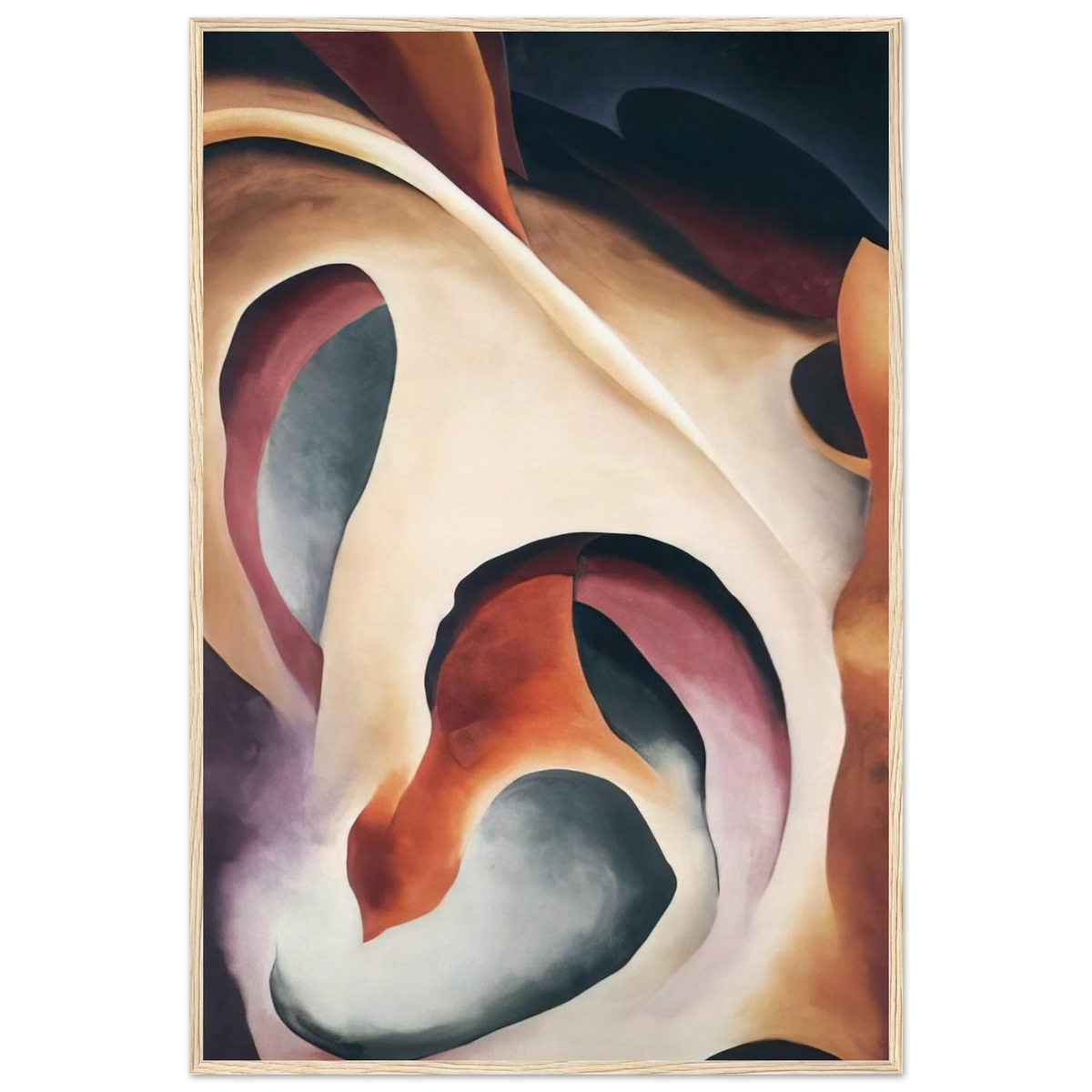 Leaf Motif 2 Framed Poster | Georgia O'Keeffe Framed Prints Wall Art | Georgia O Keeffe Prints