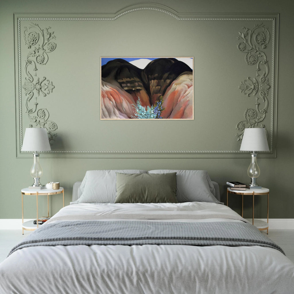 Black Hills with Cedar Framed Poster | Georgia O'Keeffe Framed Prints Wall Art | Georgia O Keeffe Prints