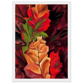 Autumn Leaves - Lake George, N.Y. Framed Poster | Georgia O'Keeffe Framed Prints Wall Art | Georgia O Keeffe Prints