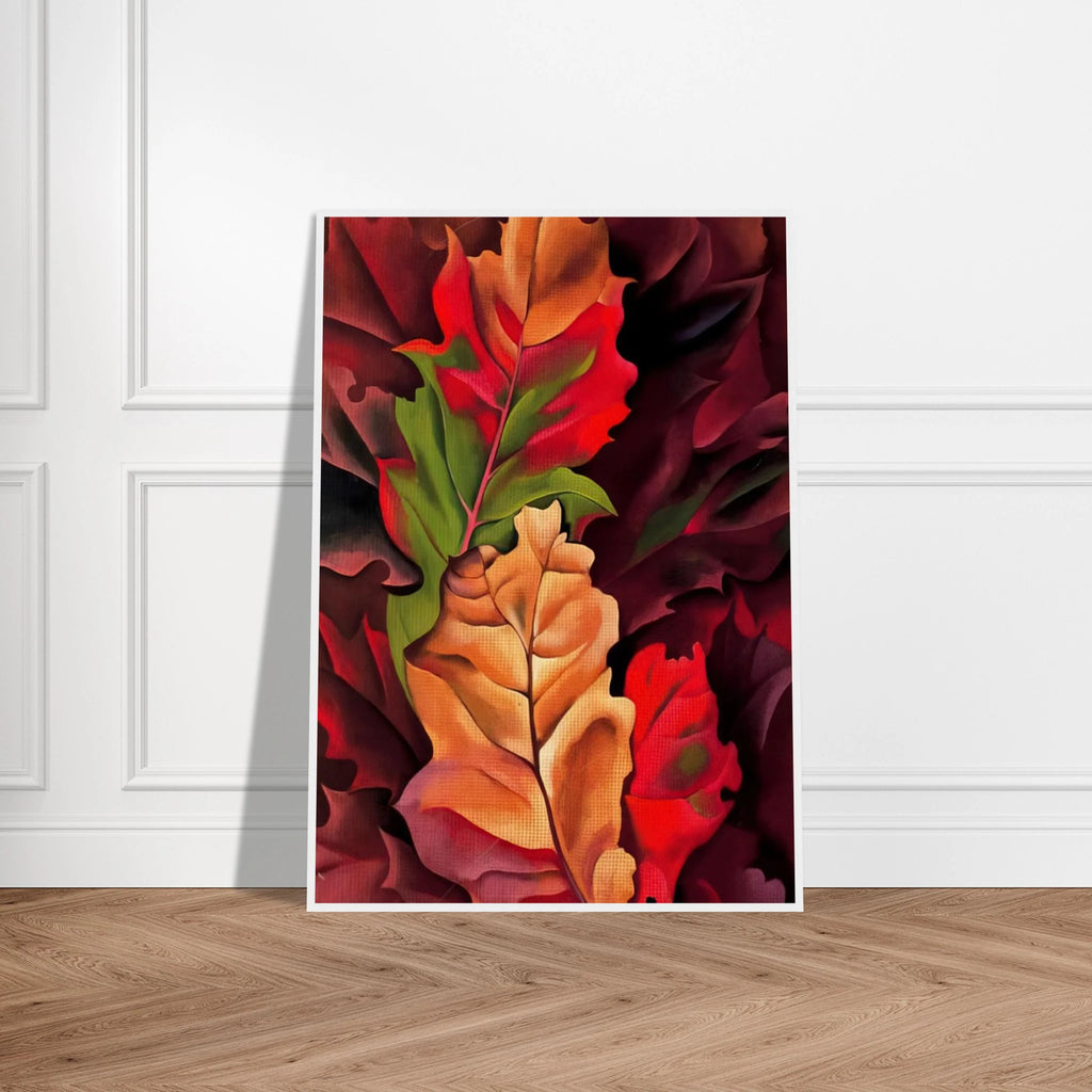 Autumn Leaves - Lake George, N.Y. Framed Poster | Georgia O'Keeffe Framed Prints Wall Art | Georgia O Keeffe Prints
