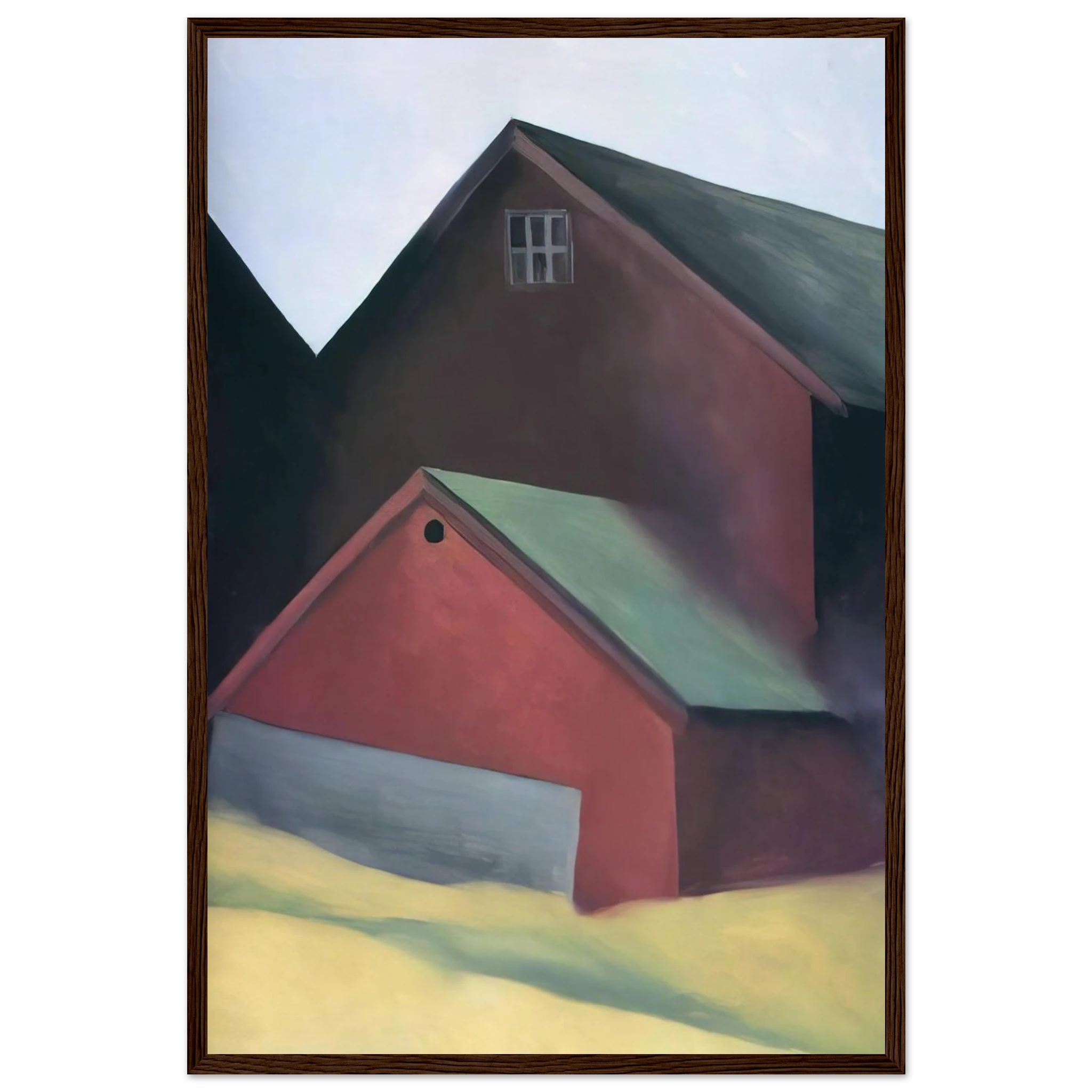 Ends Of Barns Framed Poster | Georgia O'Keeffe Framed Prints Wall Art | Georgia O Keeffe Prints