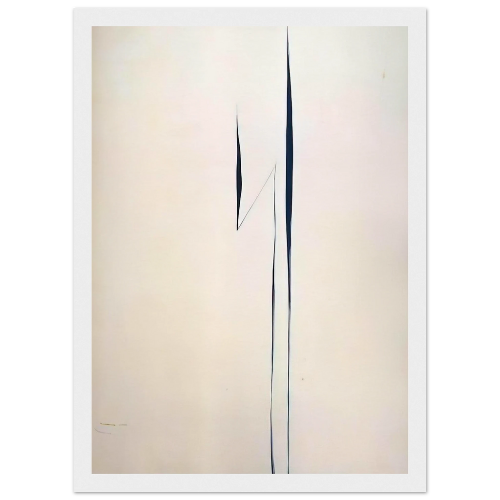 Black Lines 1 Framed Poster | Georgia O'Keeffe Framed Prints Wall Art | Georgia O Keeffe Prints