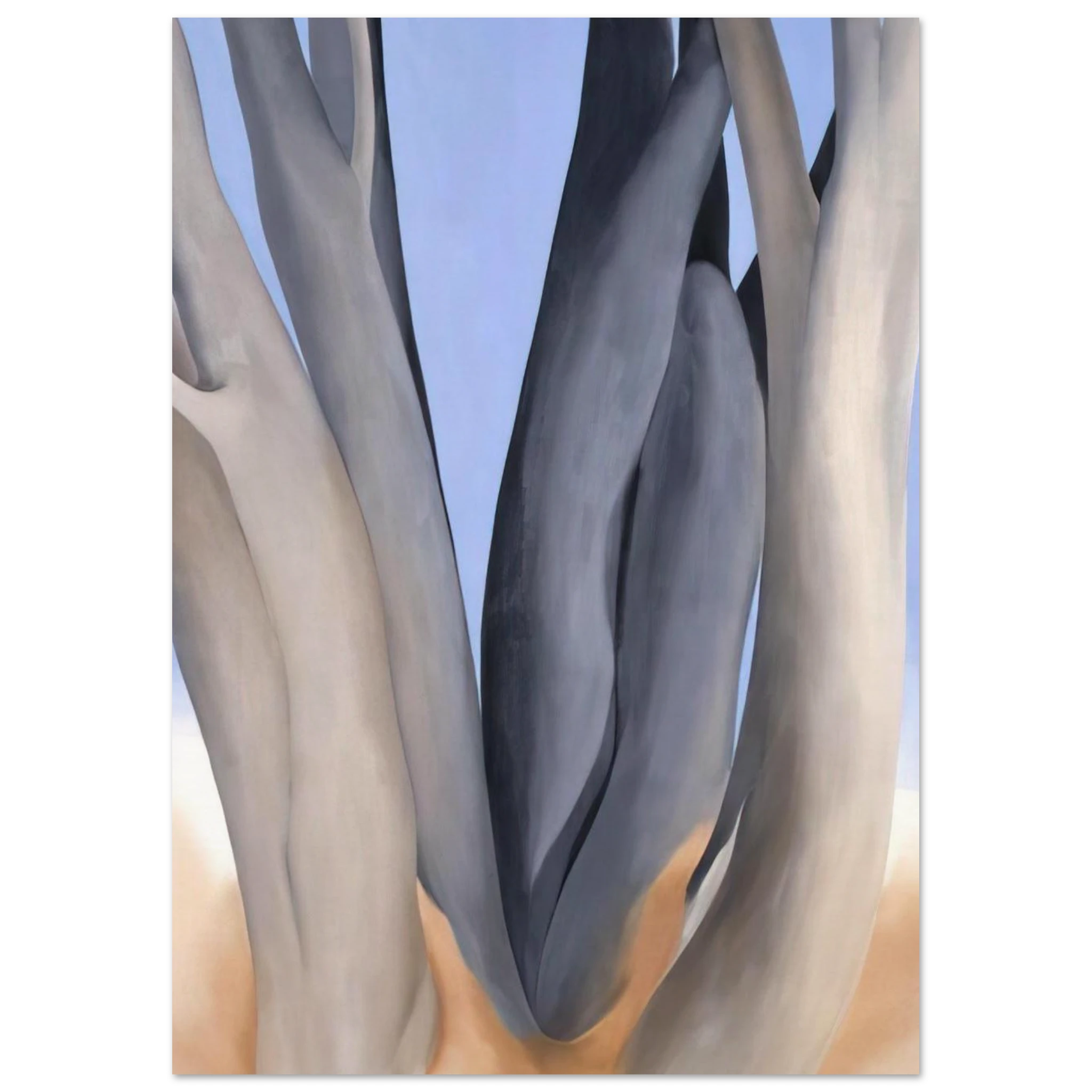 Dark Tree Trunks Poster | Georgia O'Keeffe Poster | Georgia O Keeffe Prints