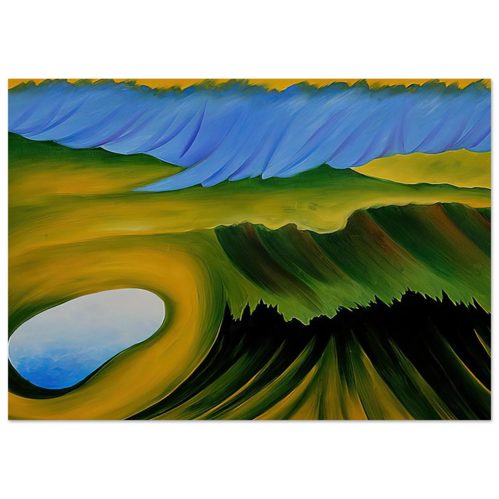 Mountains and Lake Poster | Georgia O'Keeffe Poster | Georgia O Keeffe Prints