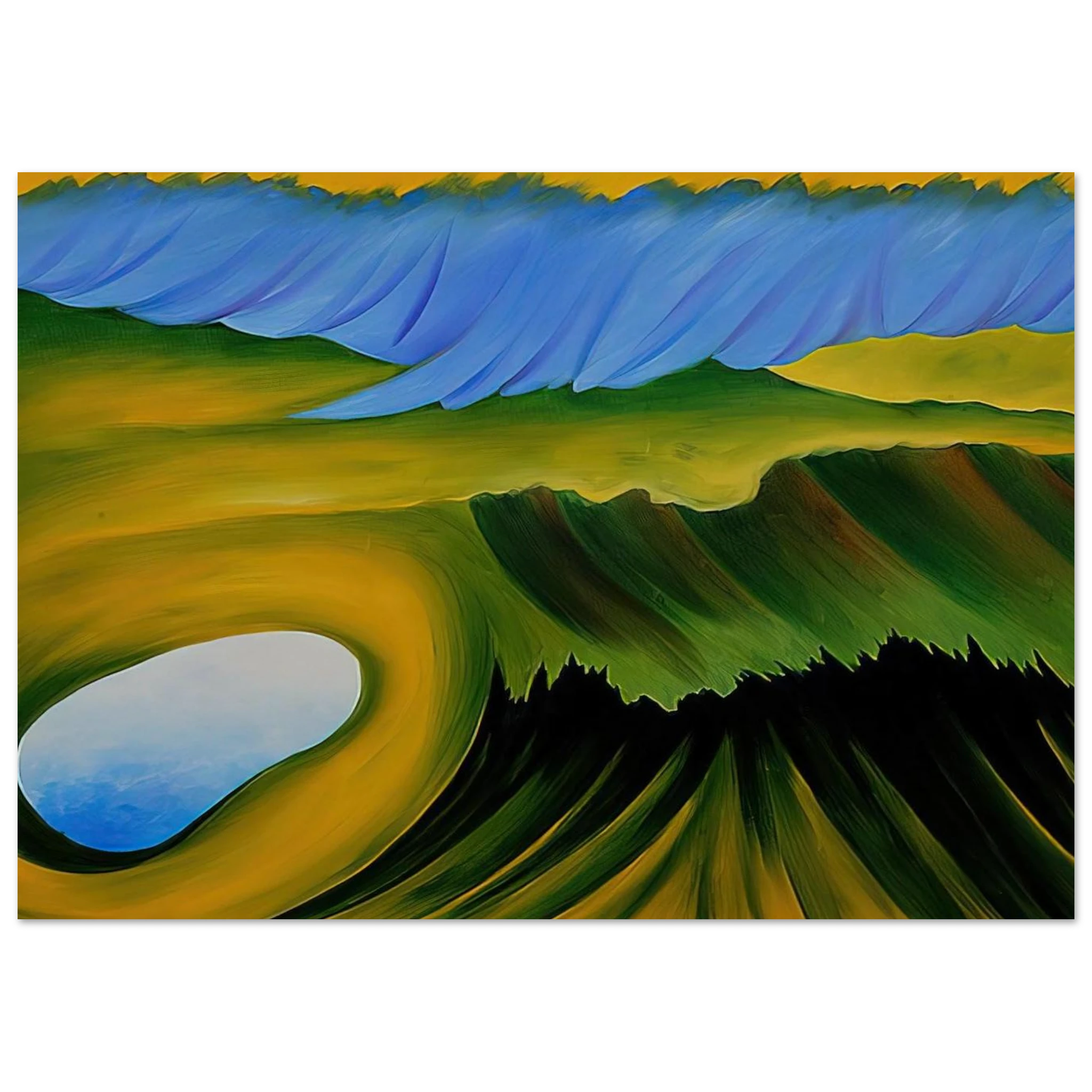 Mountains and Lake Poster | Georgia O'Keeffe Poster | Georgia O Keeffe Prints