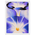 Blue Morning Glories Framed Poster | Georgia O'Keeffe Framed Prints Wall Art | Georgia O Keeffe Prints