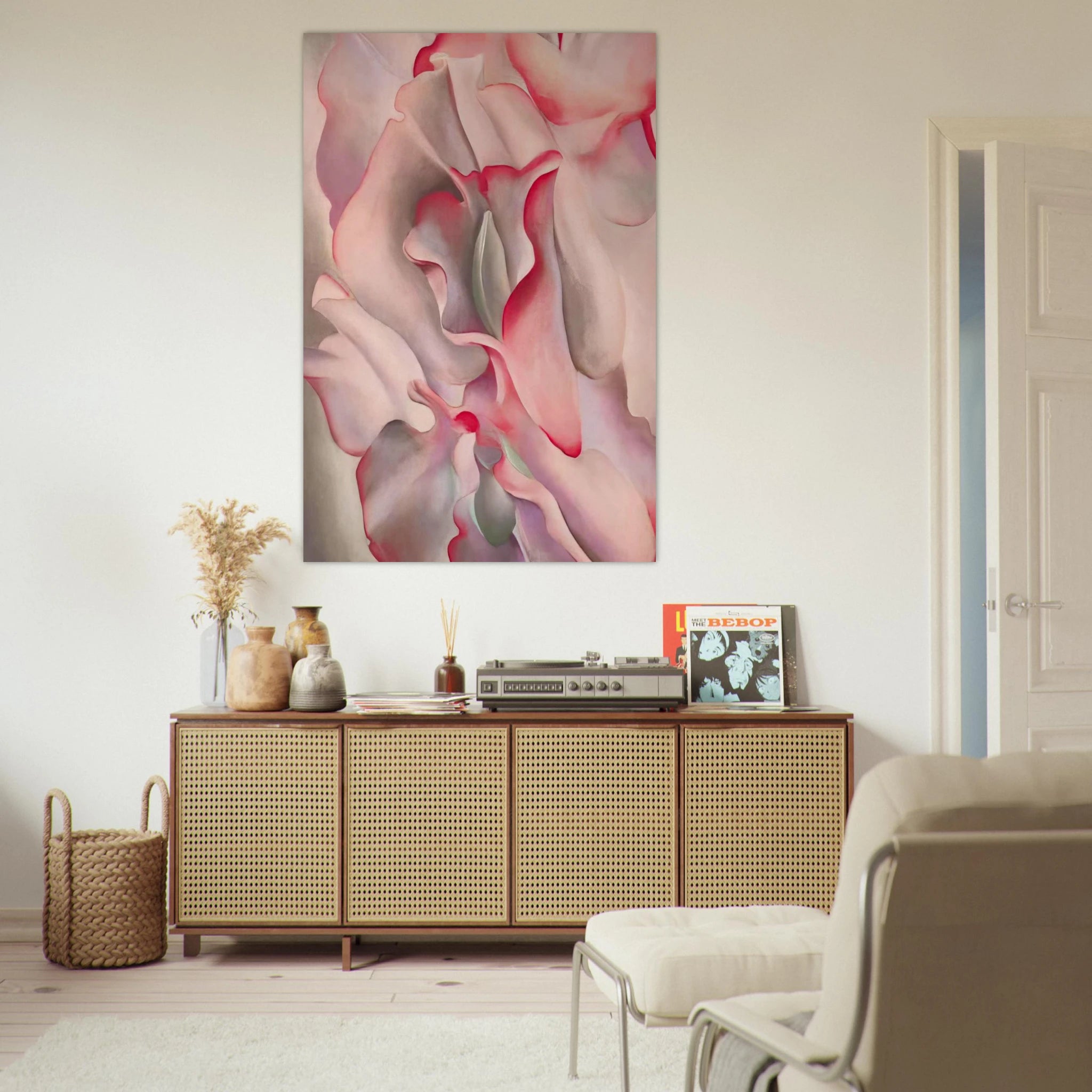 Pink Sweet Peas 2 Poster | Georgia O'Keeffe Poster | Georgia O Keeffe Prints