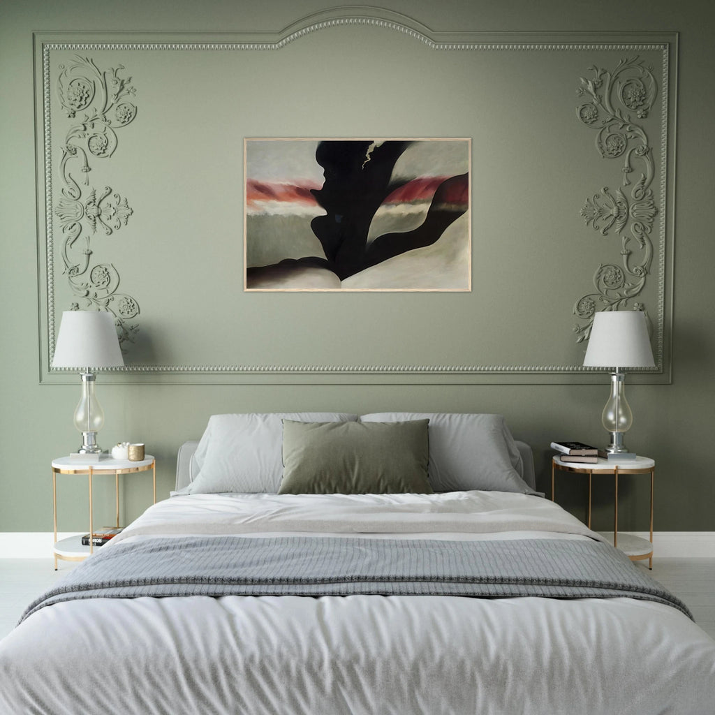 Black Place Green Framed Poster | Georgia O'Keeffe Framed Prints Wall Art | Georgia O Keeffe Prints