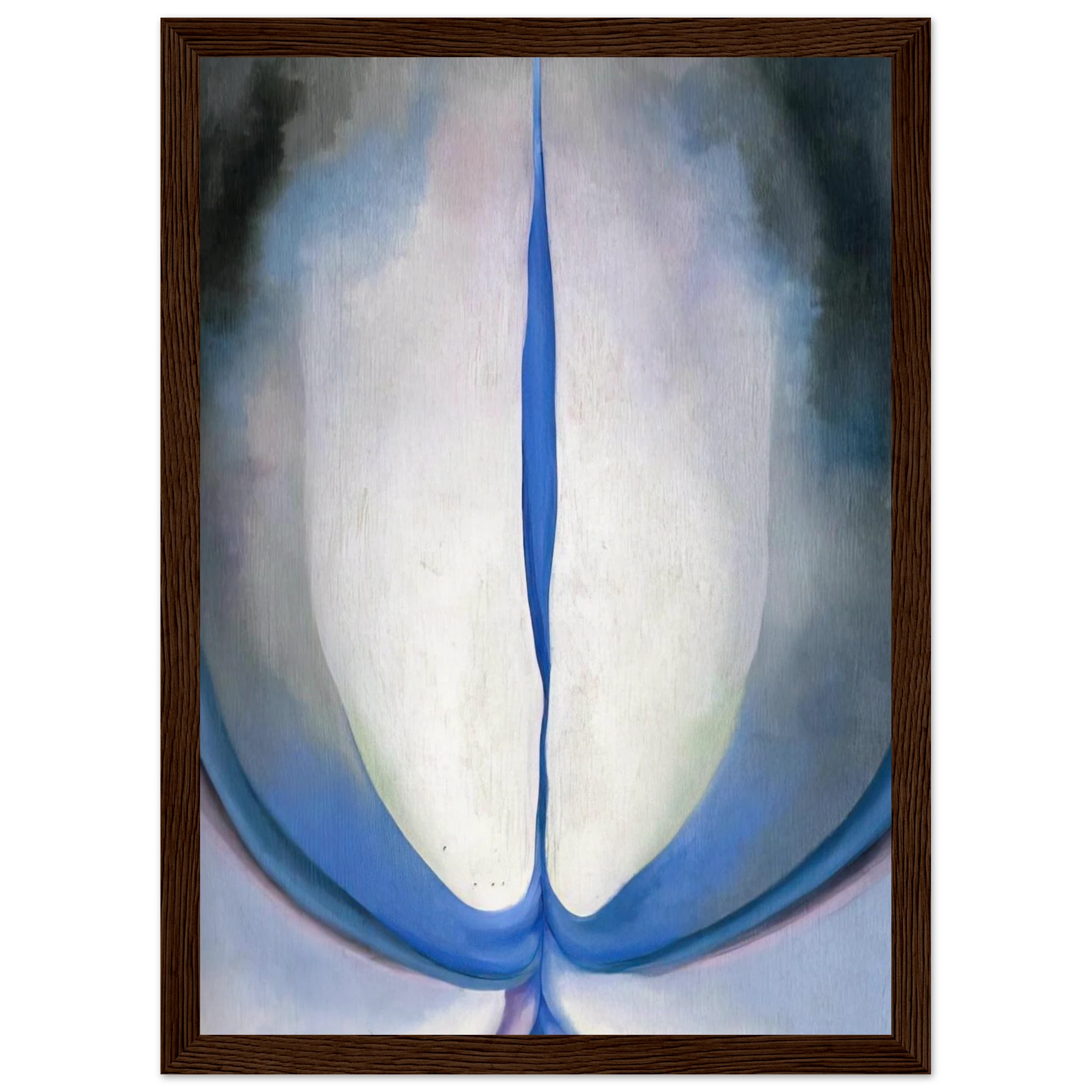 Blue Line Framed Poster | Georgia O'Keeffe Framed Prints Wall Art | Georgia O Keeffe Prints