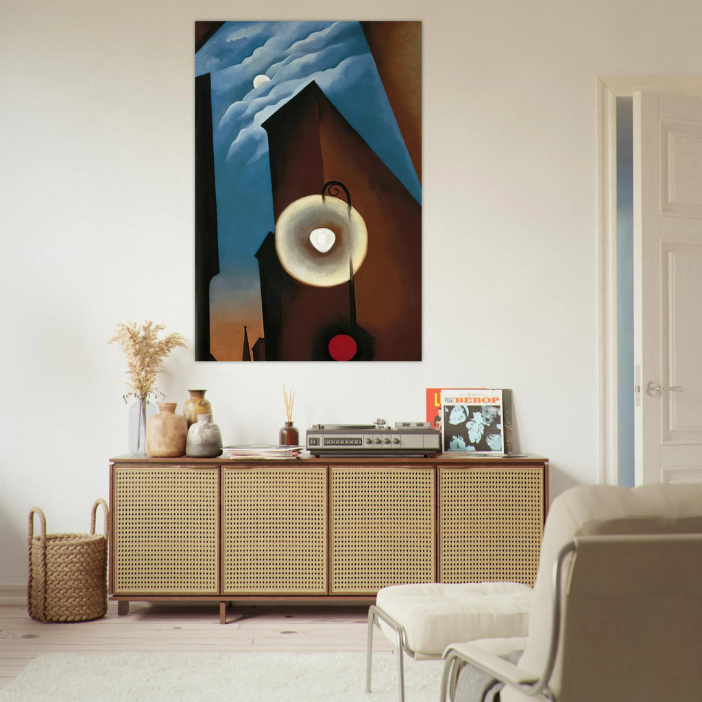 New York with Moon Poster | Georgia O'Keeffe Poster | Georgia O Keeffe Prints