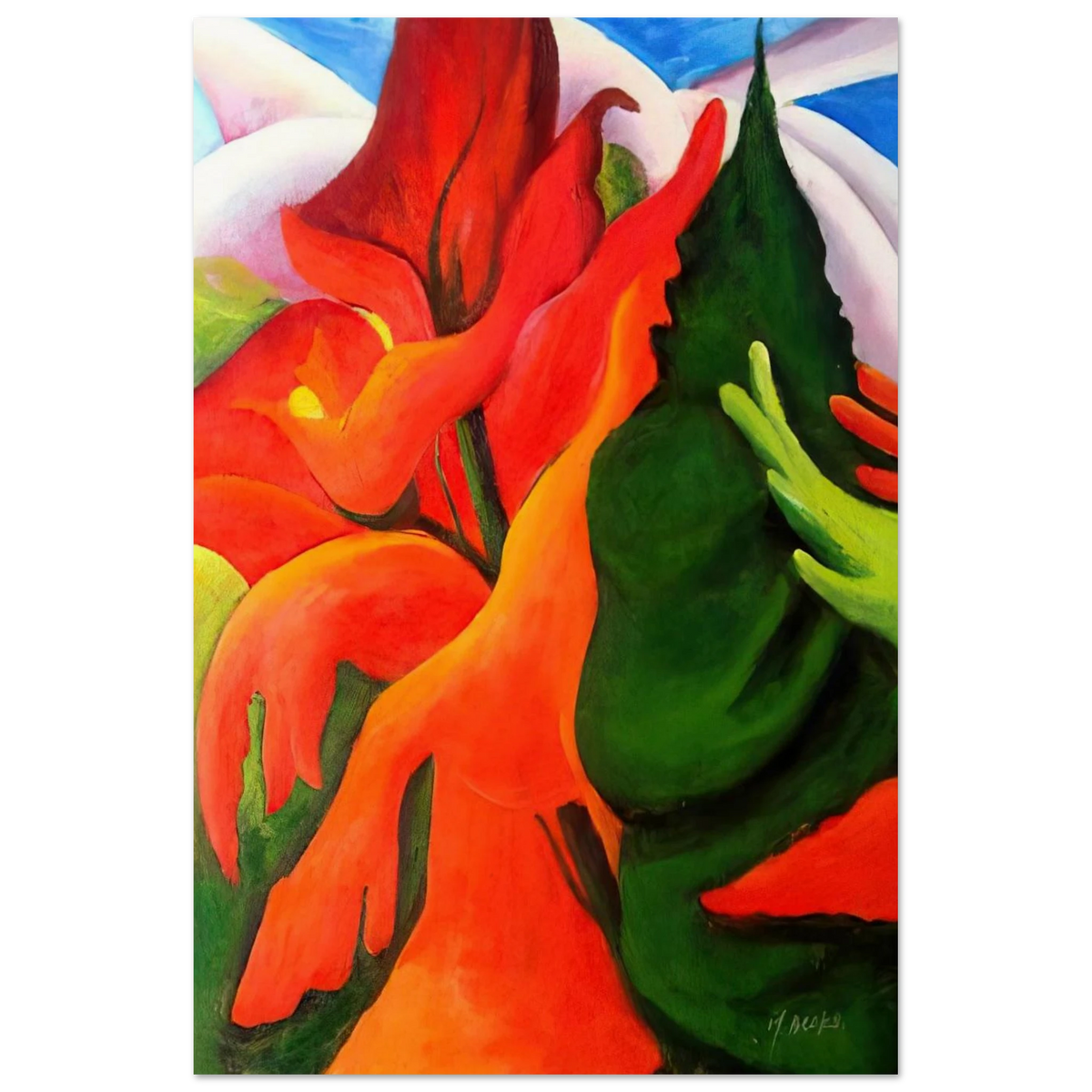Melting Volcano Poster | Georgia O'Keeffe Poster | Georgia O Keeffe Prints