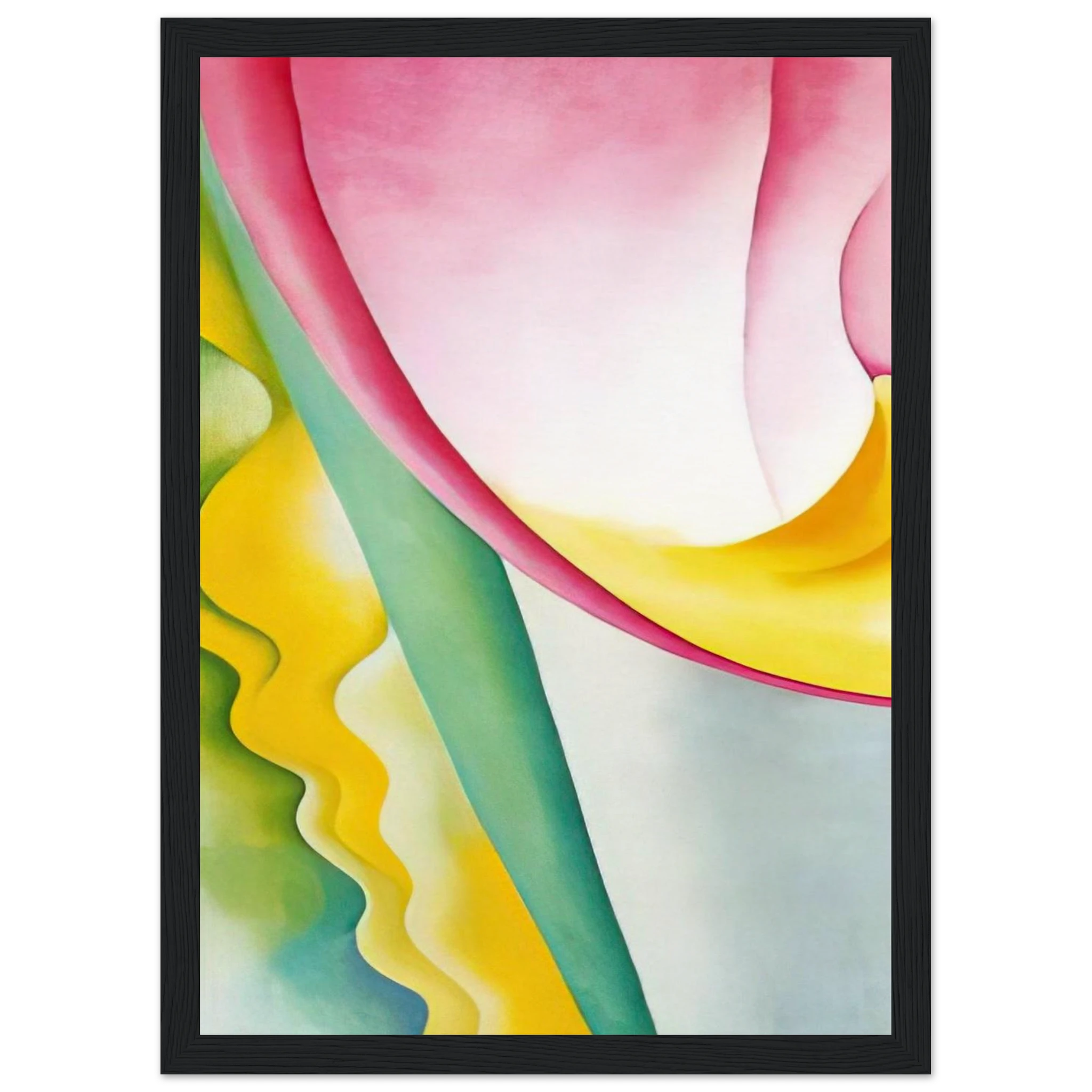 Abstraction No. 77  Tulip  Framed Poster | Georgia O'Keeffe Framed Prints Wall Art | Georgia O Keeffe Prints