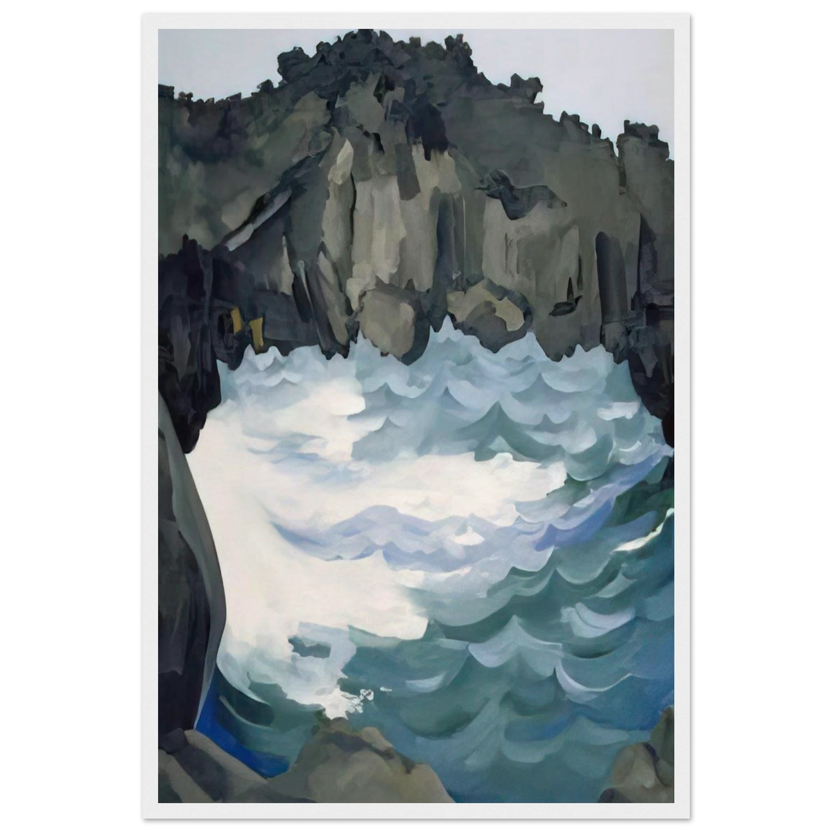 Black Lava Bridge, Hana Coast-No. I Framed Poster | Georgia O'Keeffe Framed Prints Wall Art | Georgia O Keeffe Prints