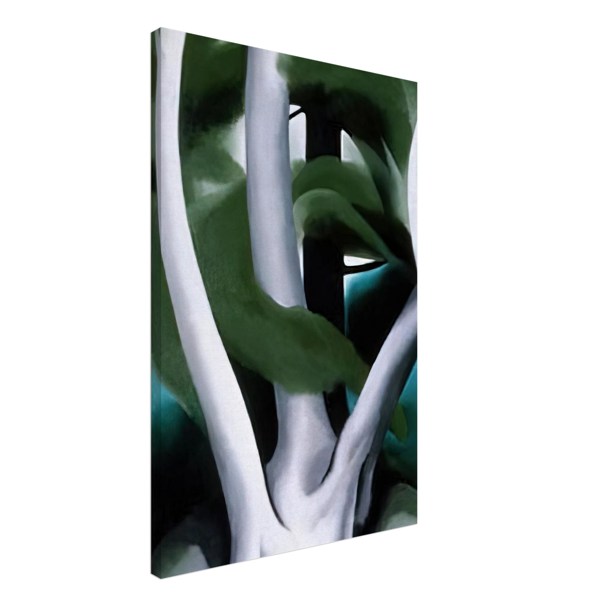Birch and Pine Tree No. 1 Canvas | Georgia O'Keeffe Canvas | Georgia O Keeffe Prints