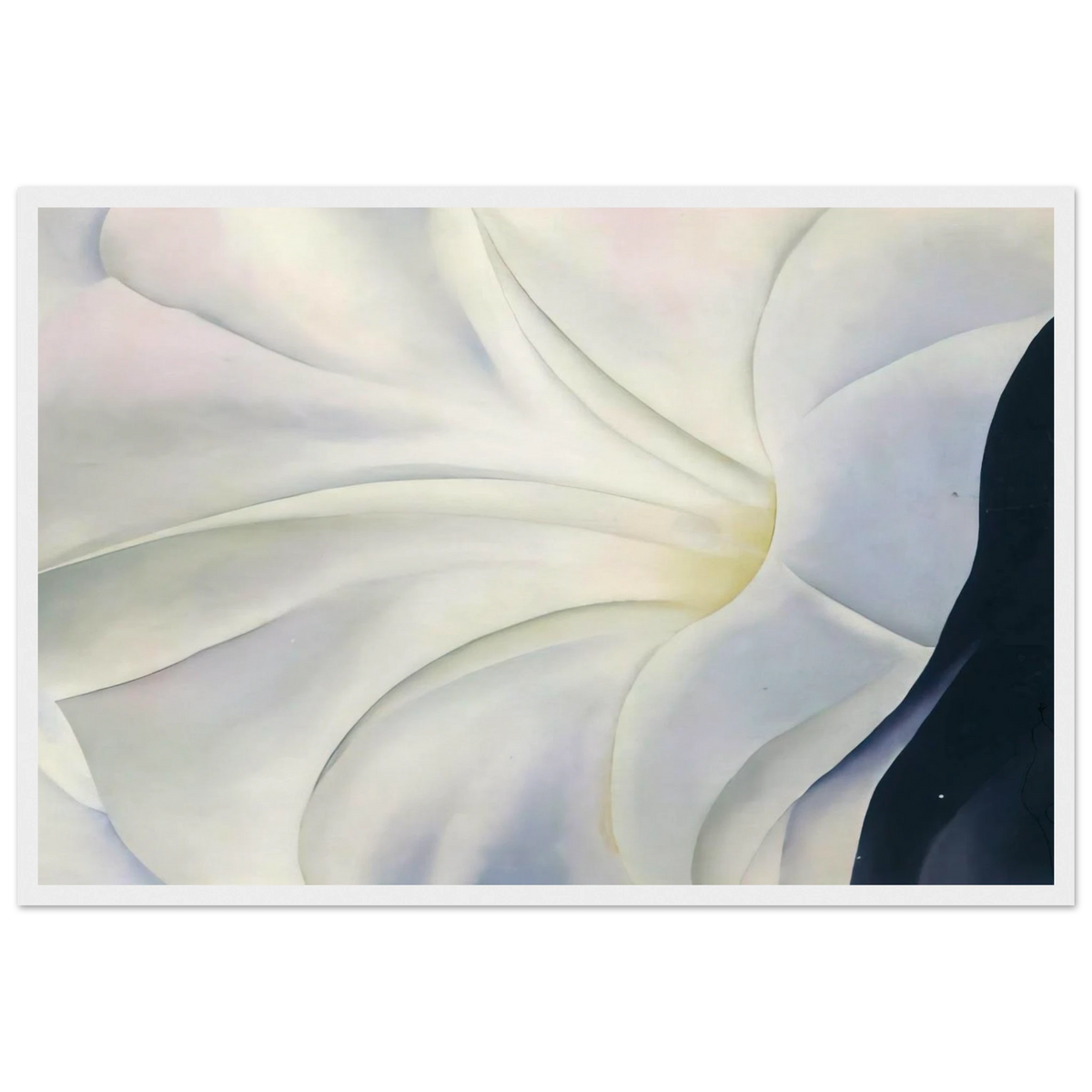 Morning Glory with Black Framed Poster | Georgia O'Keeffe Framed Prints Wall Art | Georgia O Keeffe Prints
