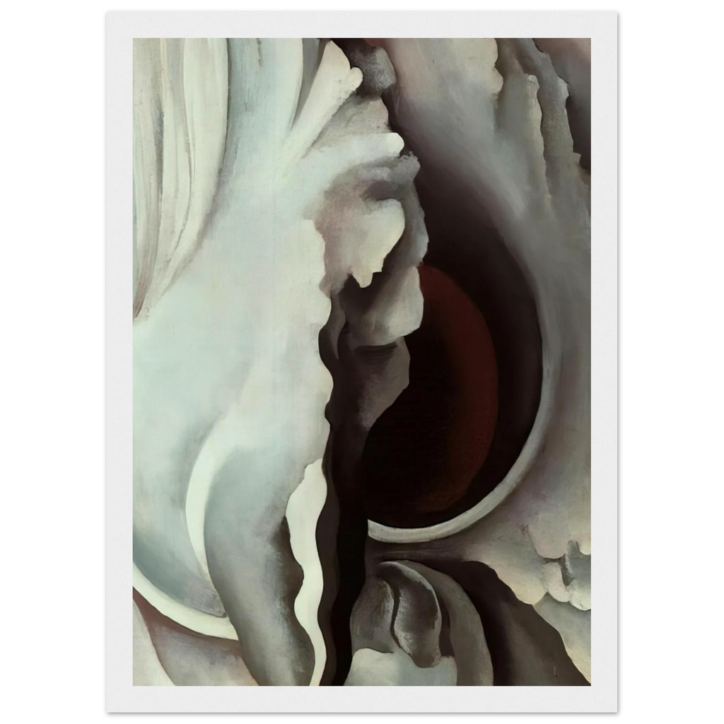 Black Iris Framed Poster | Georgia O'Keeffe Framed Prints Wall Art | Georgia O Keeffe Prints