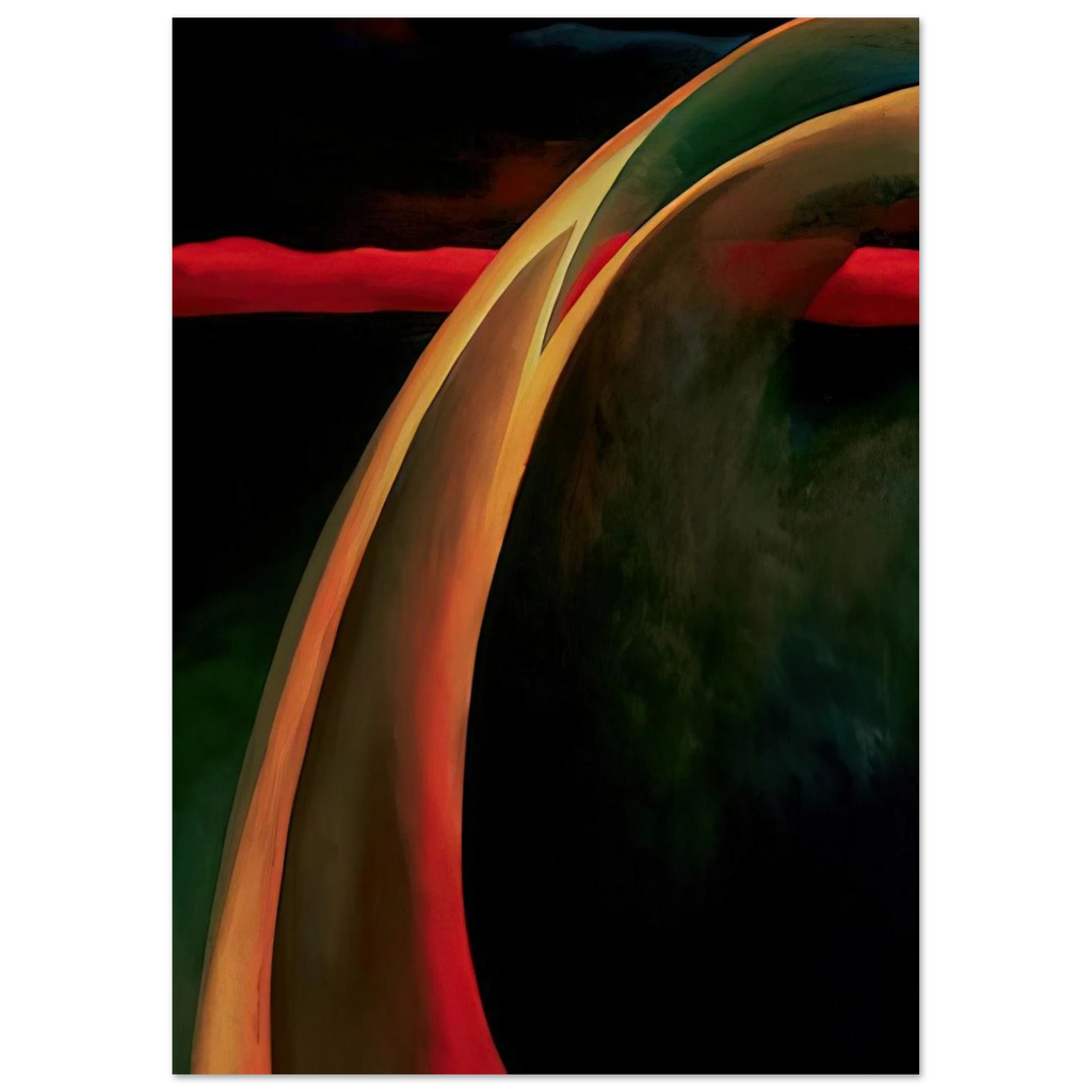 Red and Orange Streak Poster | Georgia O'Keeffe Poster | Georgia O Keeffe Prints