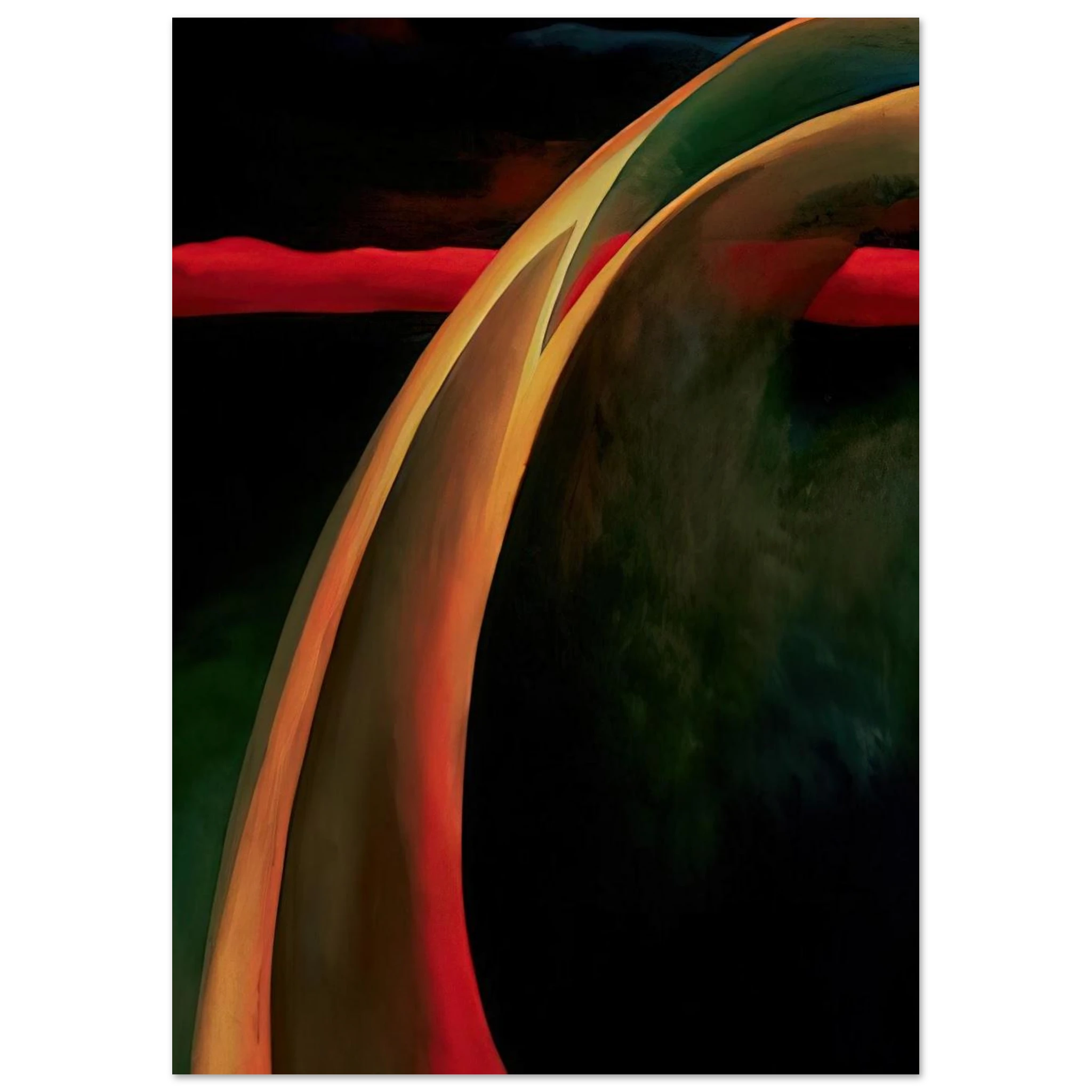 Red and Orange Streak Poster | Georgia O'Keeffe Poster | Georgia O Keeffe Prints