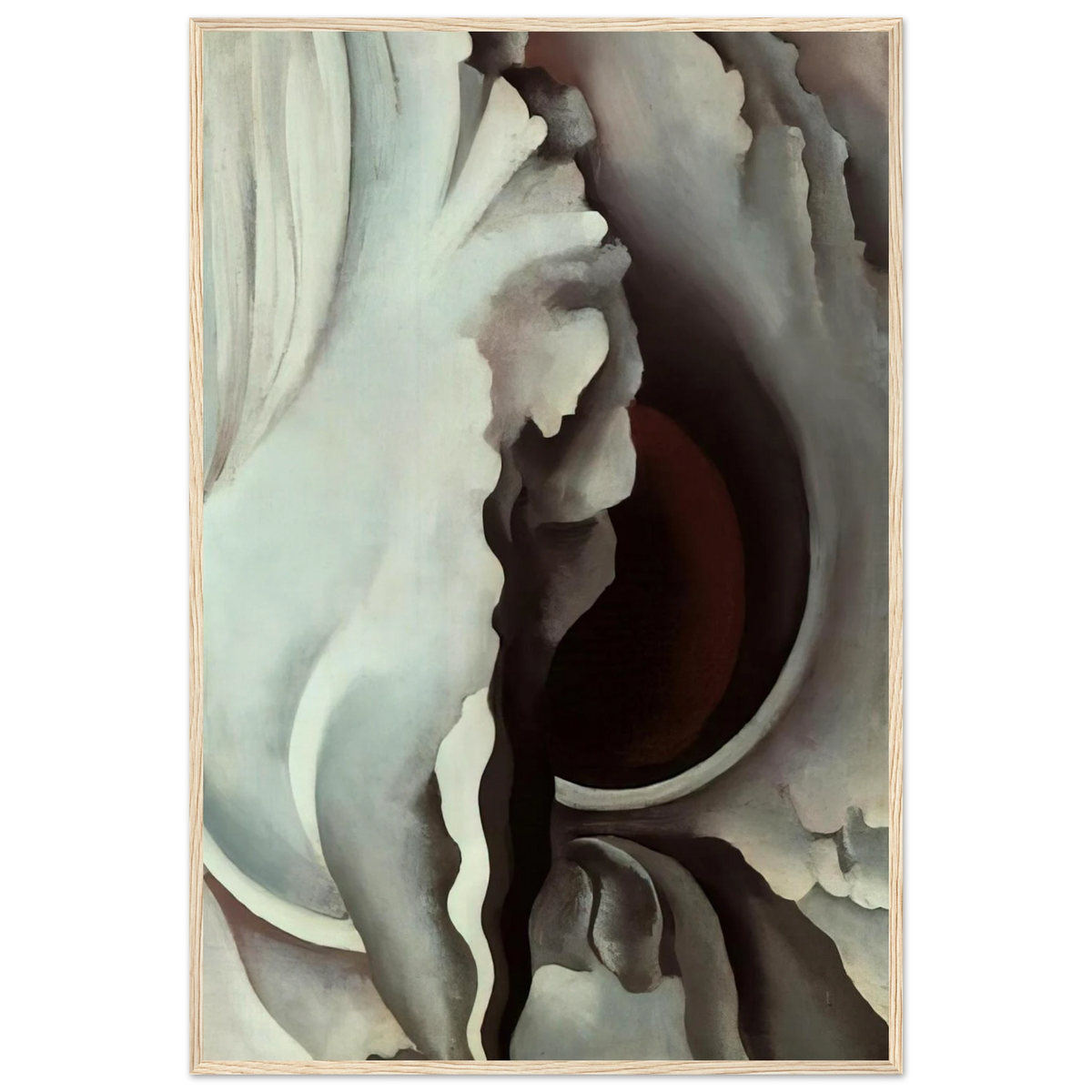 Black Iris Framed Poster | Georgia O'Keeffe Framed Prints Wall Art | Georgia O Keeffe Prints