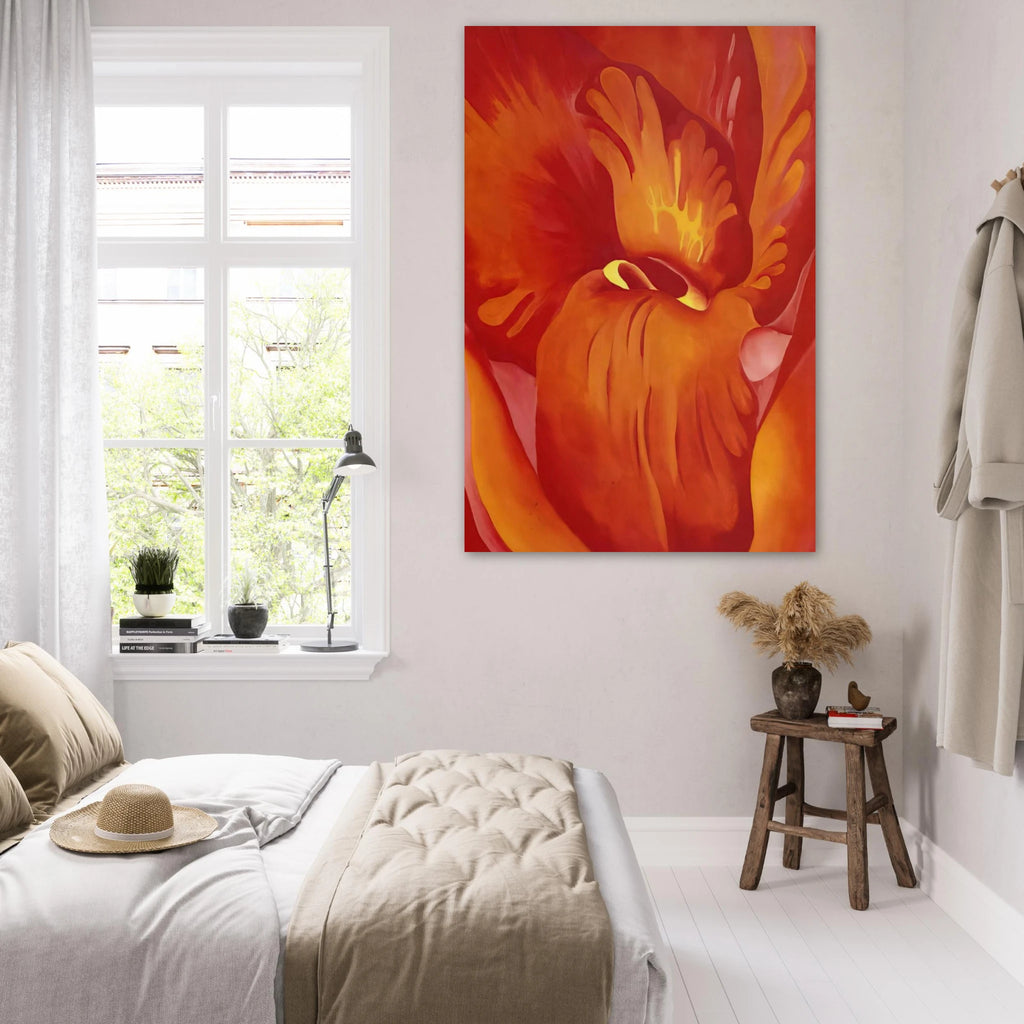 Canna Red and Orange Poster | Georgia O'Keeffe Poster | Georgia O Keeffe Prints