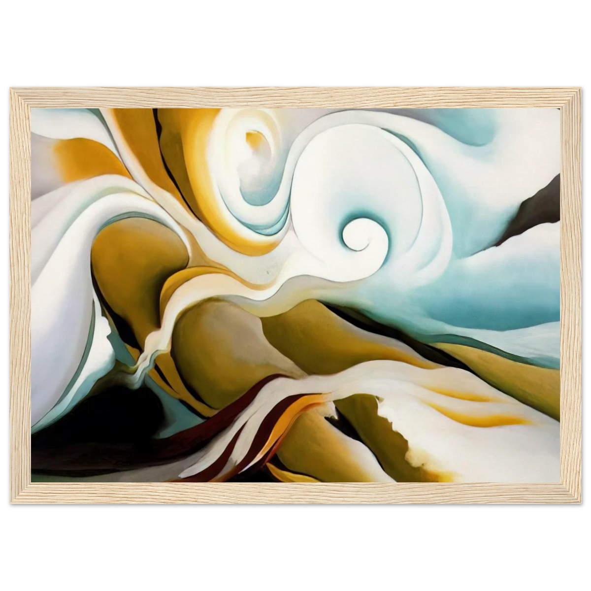Nature Forms Gasp Framed Poster | Georgia O'Keeffe Framed Prints Wall Art | Georgia O Keeffe Prints