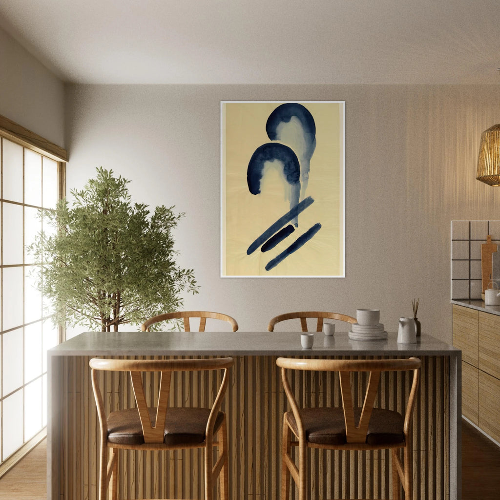 Blue-04 Framed Poster | Georgia O'Keeffe Framed Prints Wall Art | Georgia O Keeffe Prints