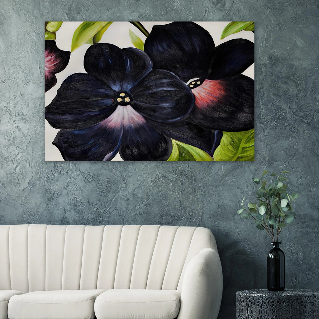 Black and Purple Petunias Poster | Georgia O'Keeffe Poster | Georgia O Keeffe Prints