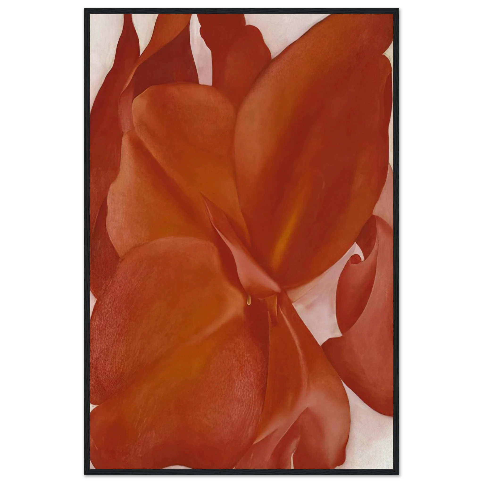 Red Cannas Framed Poster | Georgia O'Keeffe Framed Prints Wall Art | Georgia O Keeffe Prints