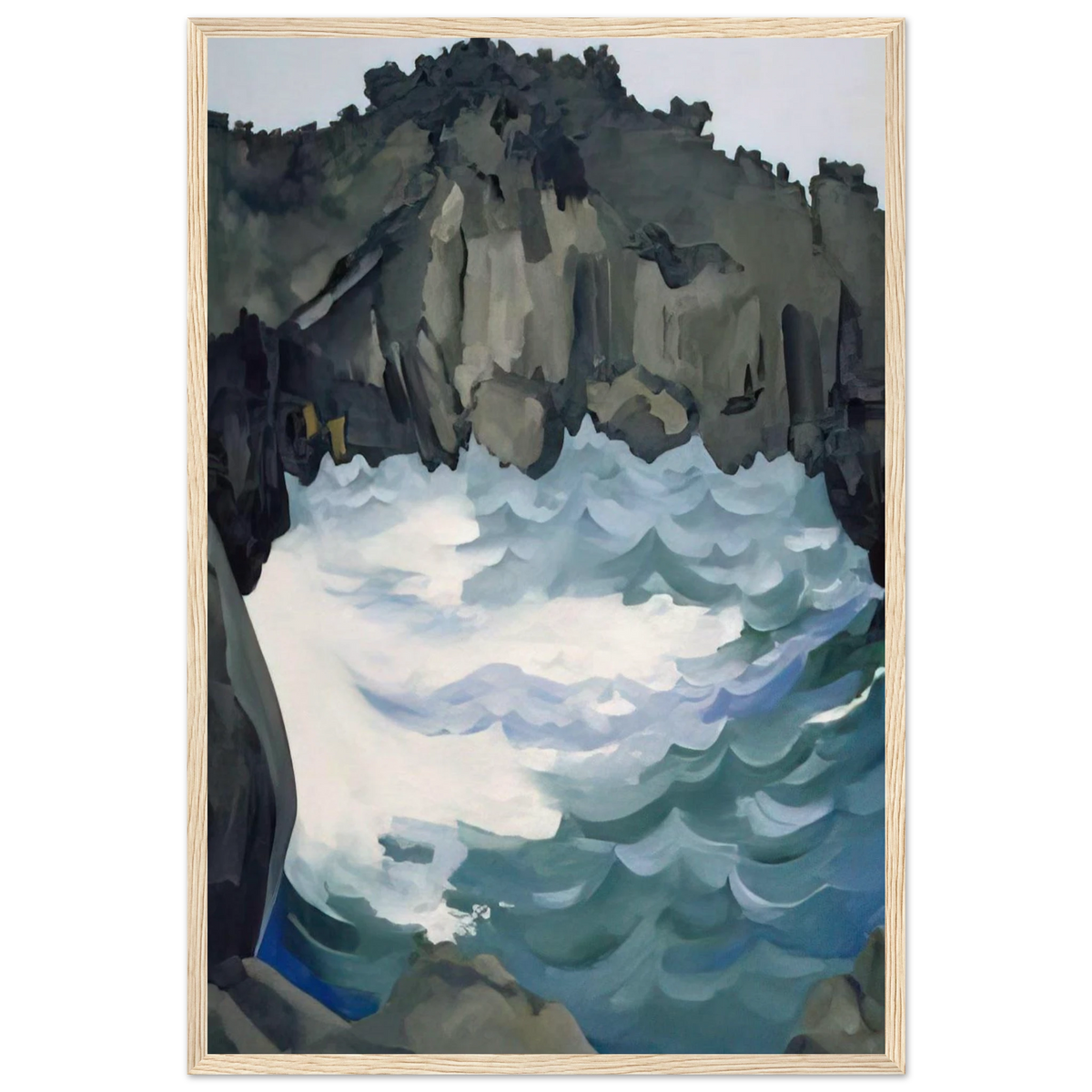 Black Lava Bridge, Hana Coast-No. I Framed Poster | Georgia O'Keeffe Framed Prints Wall Art | Georgia O Keeffe Prints