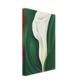 Single Calla Lily  Red  Canvas | Georgia O'Keeffe Canvas | Georgia O Keeffe Prints