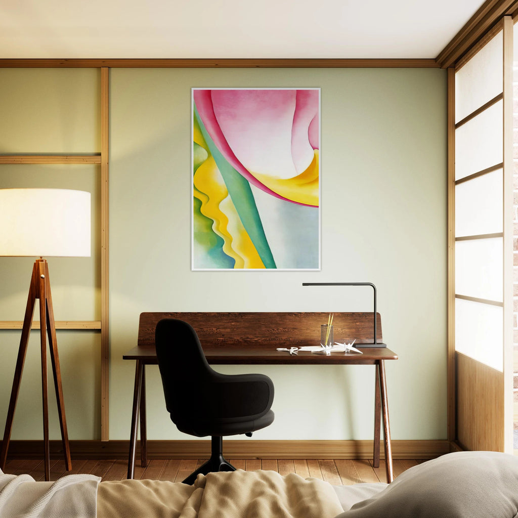 Abstraction No. 77  Tulip  Framed Poster | Georgia O'Keeffe Framed Prints Wall Art | Georgia O Keeffe Prints
