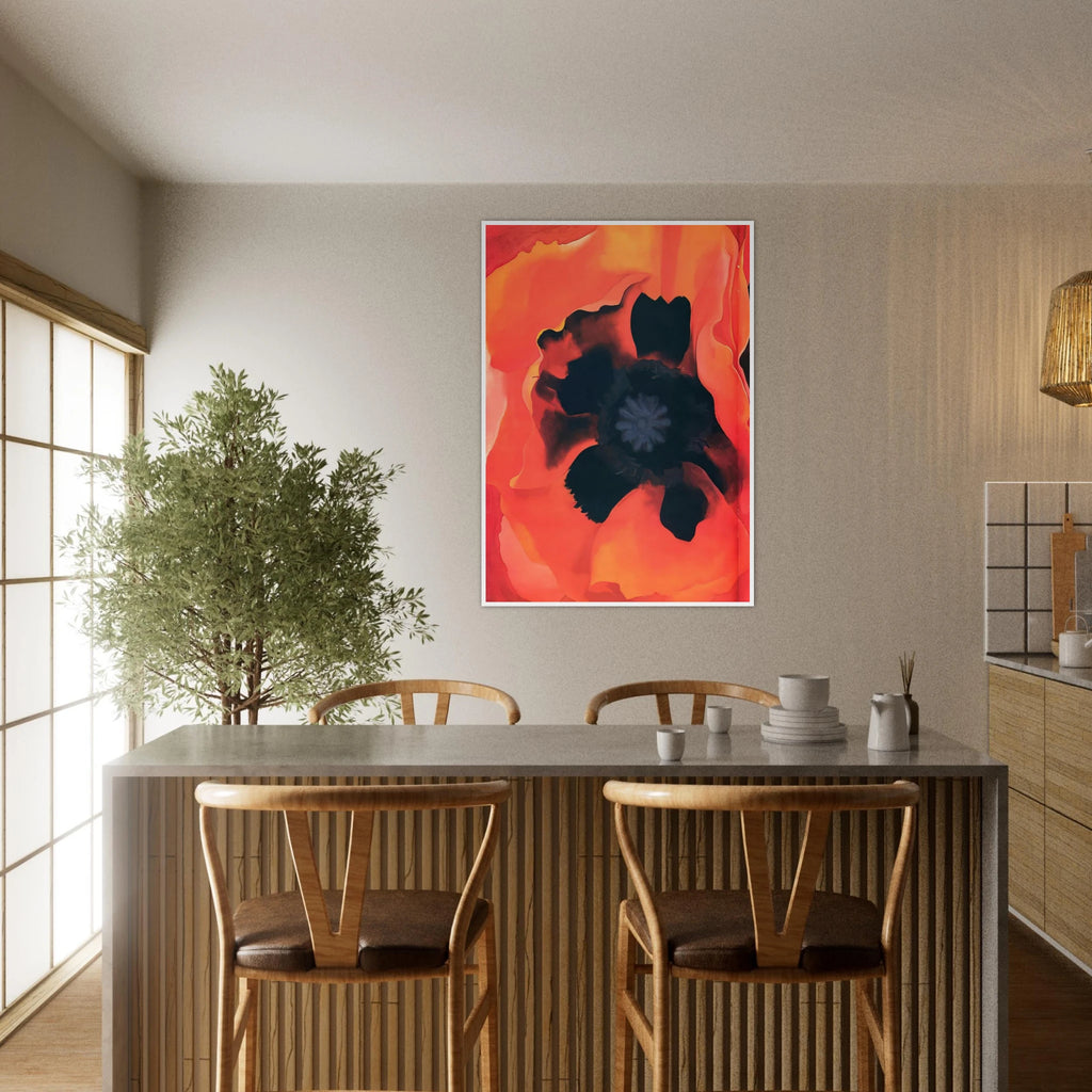 Poppy 2 Framed Poster | Georgia O'Keeffe Framed Prints Wall Art | Georgia O Keeffe Prints