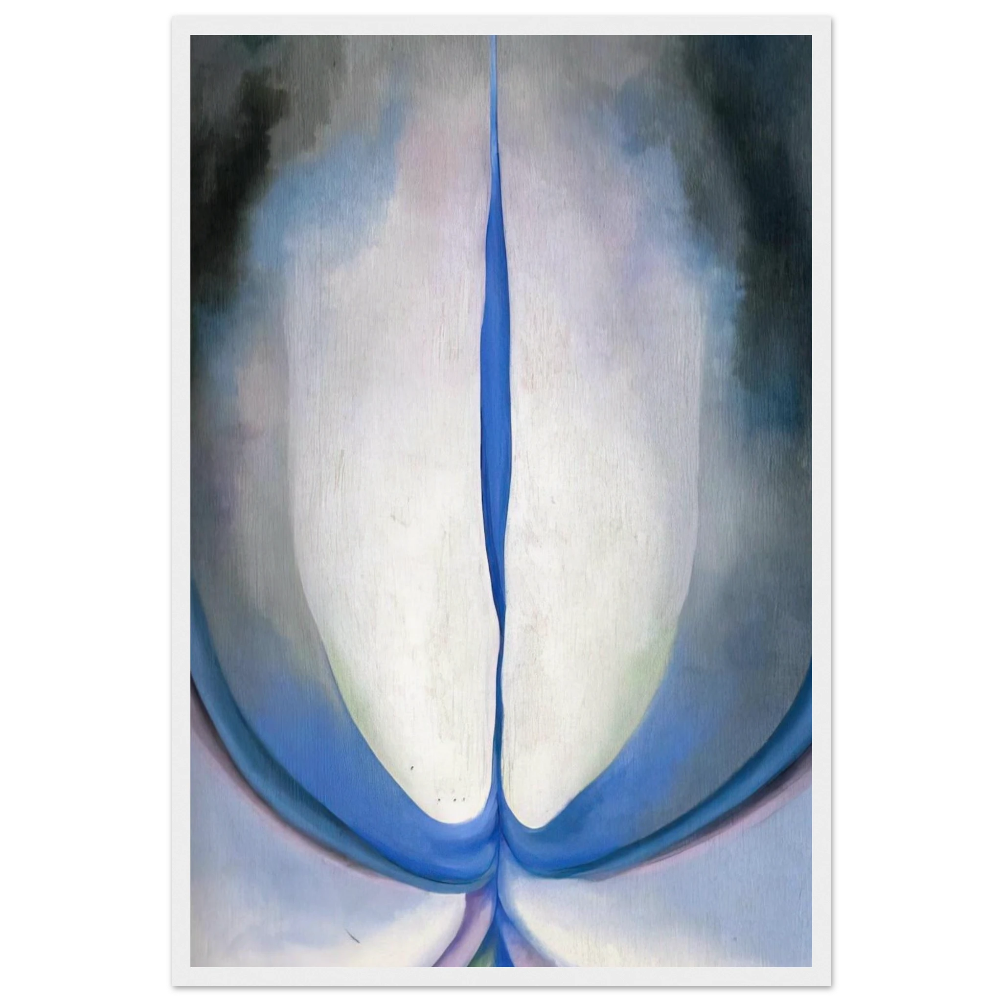 Blue Line Framed Poster | Georgia O'Keeffe Framed Prints Wall Art | Georgia O Keeffe Prints