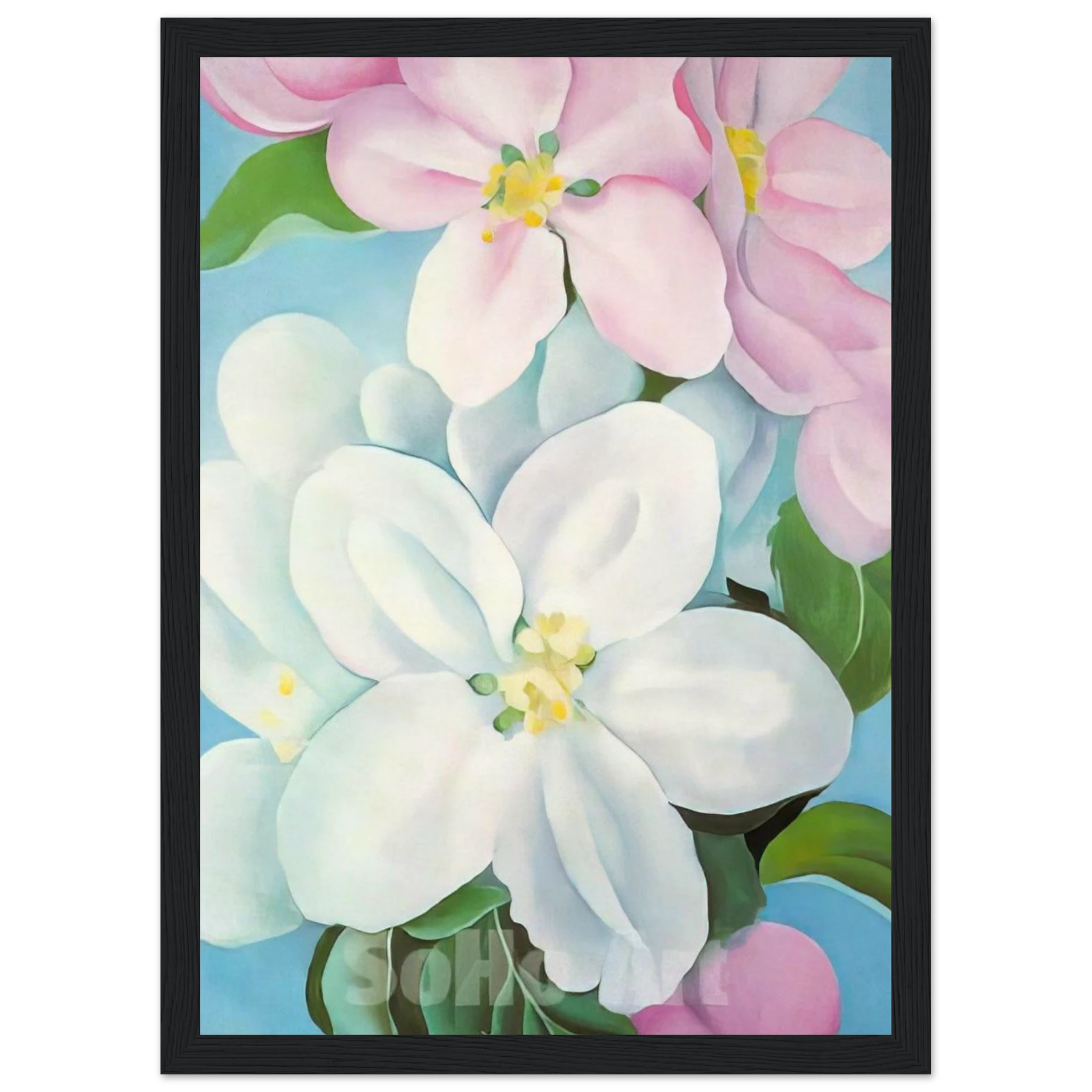 Apple Blossoms Framed Poster | Georgia O'Keeffe Framed Prints Wall Art | Georgia O Keeffe Prints