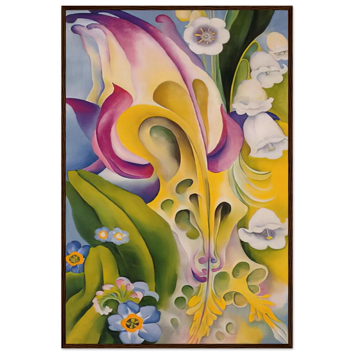 From the Old Garden No 2 Framed Poster | Georgia O'Keeffe Framed Prints Wall Art | Georgia O Keeffe Prints