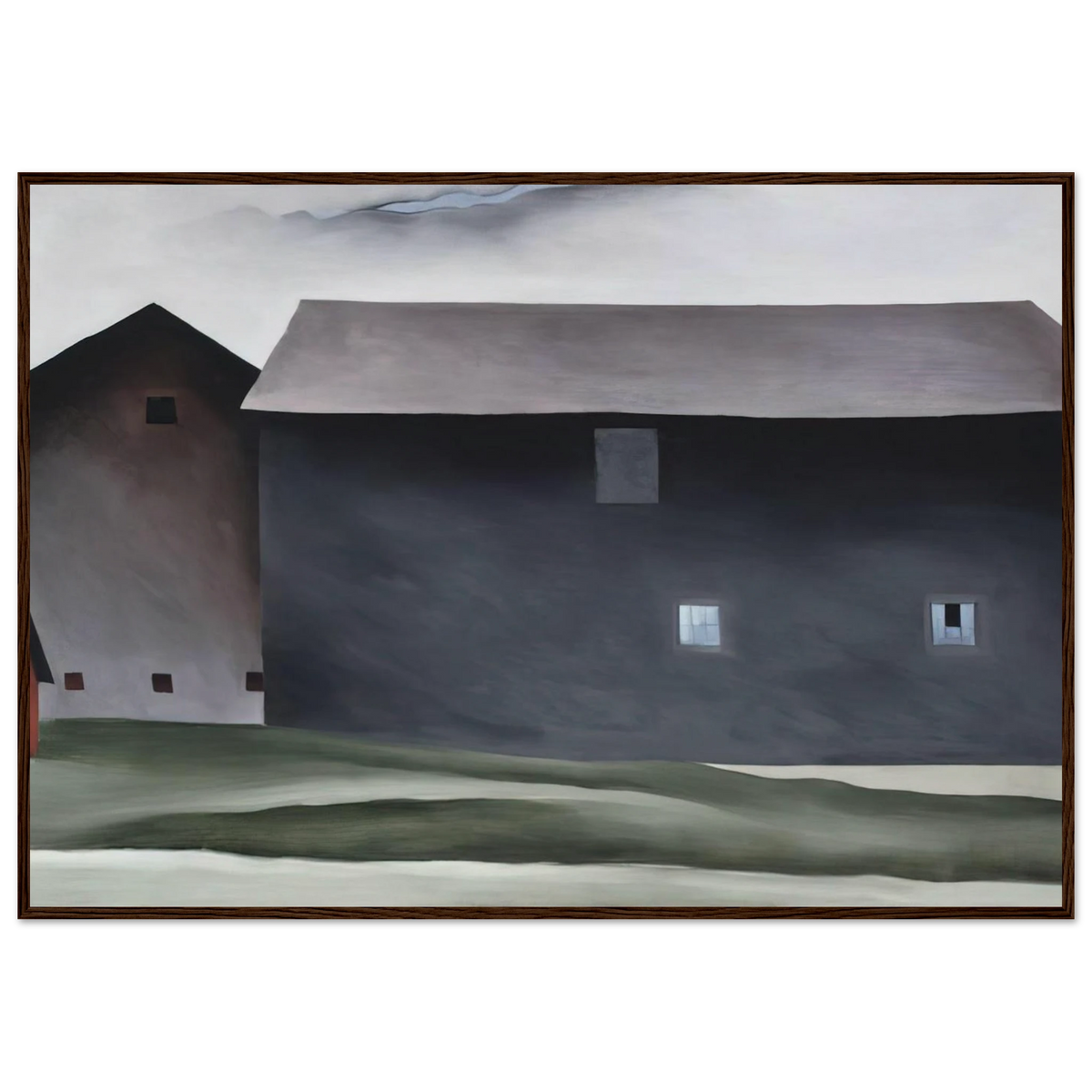 Lake George Barns Framed Poster | Georgia O'Keeffe Framed Prints Wall Art | Georgia O Keeffe Prints