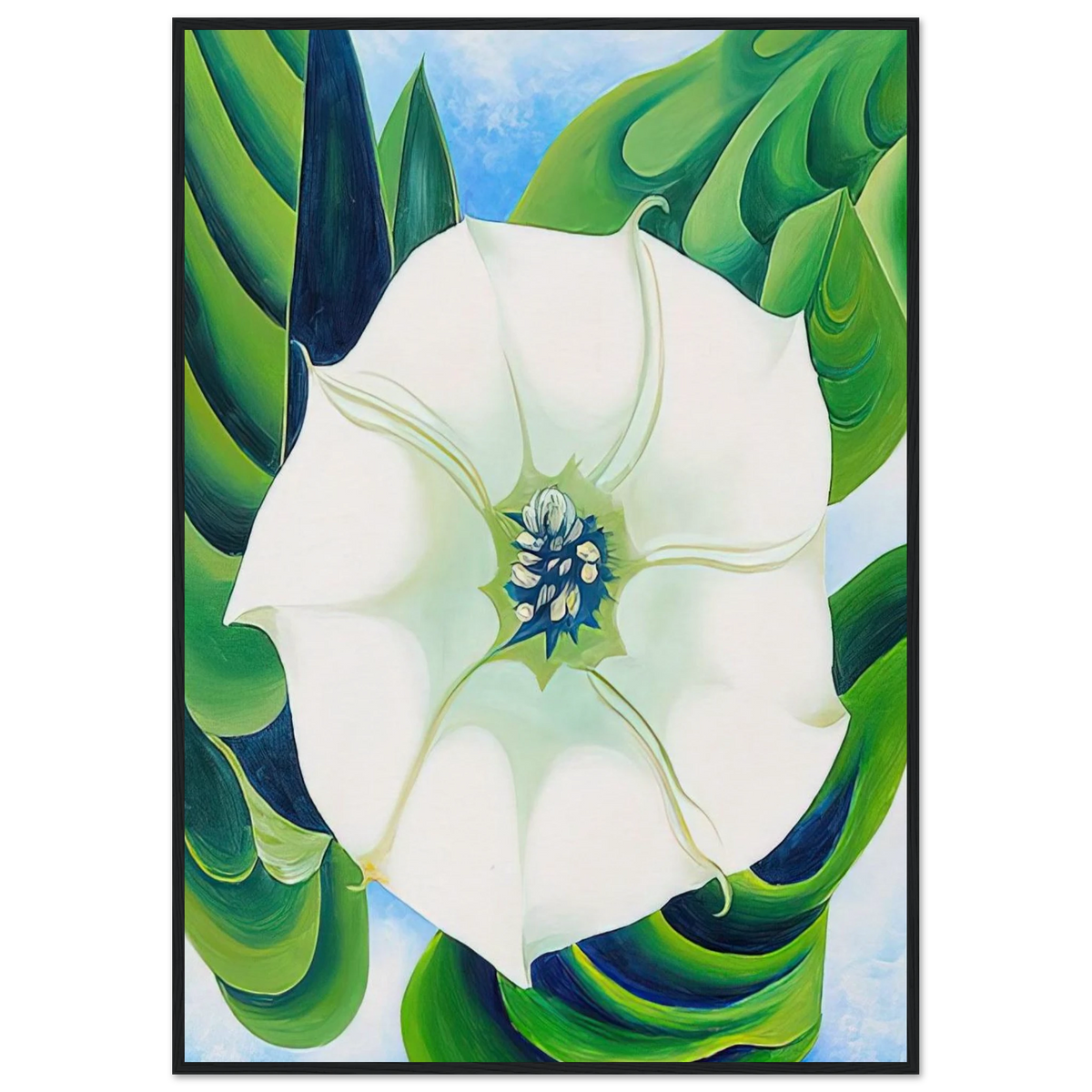 Jimson Weed Framed Poster | Georgia O'Keeffe Framed Prints Wall Art | Georgia O Keeffe Prints