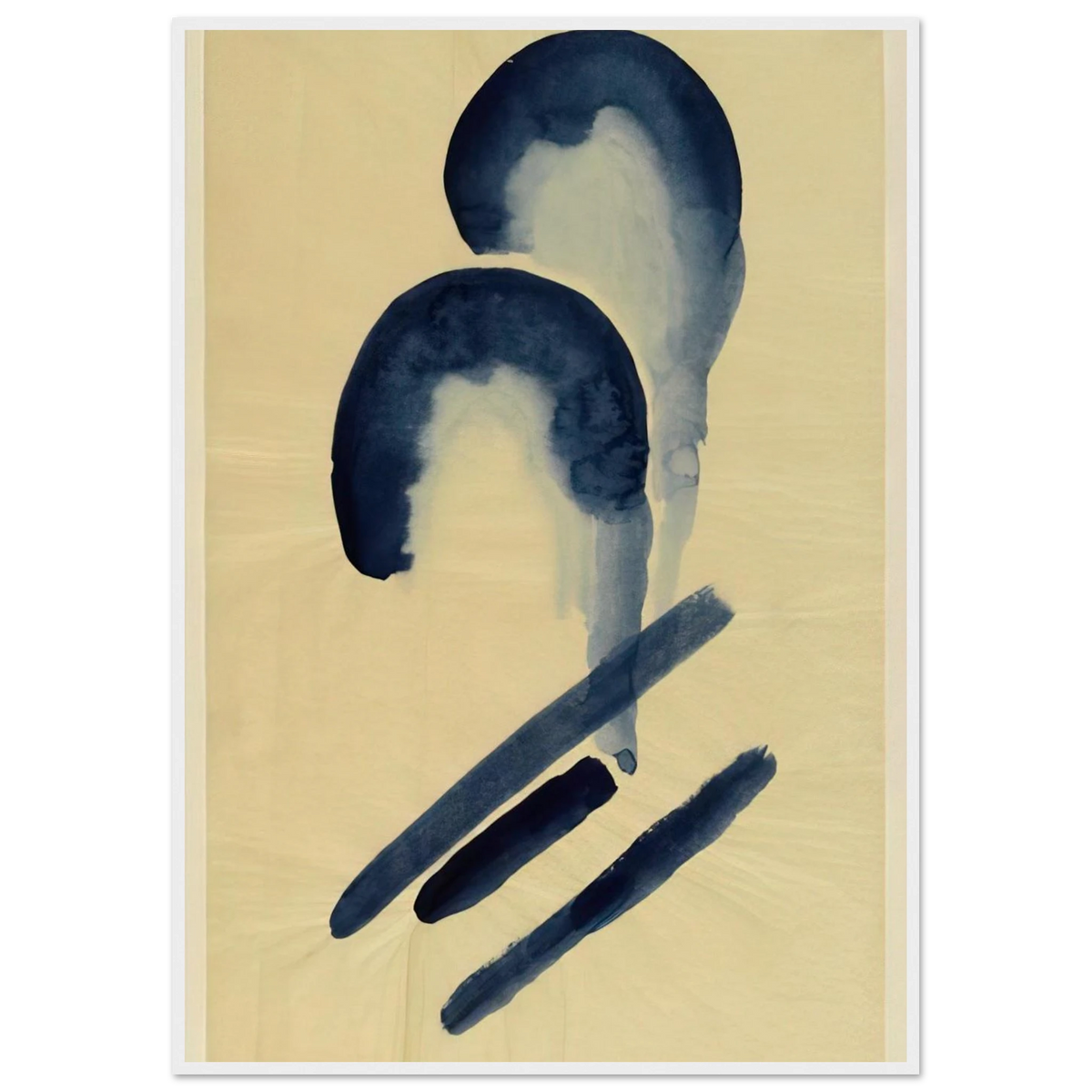 Blue-04 Framed Poster | Georgia O'Keeffe Framed Prints Wall Art | Georgia O Keeffe Prints
