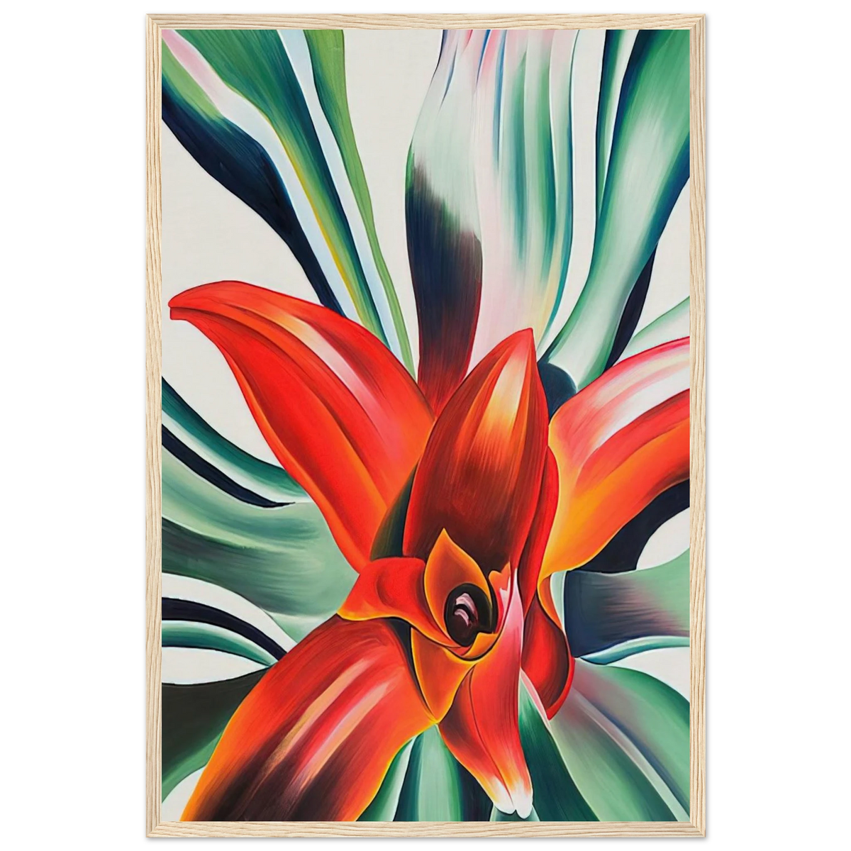 Leaves of a Plant Framed Poster | Georgia O'Keeffe Framed Prints Wall Art | Georgia O Keeffe Prints