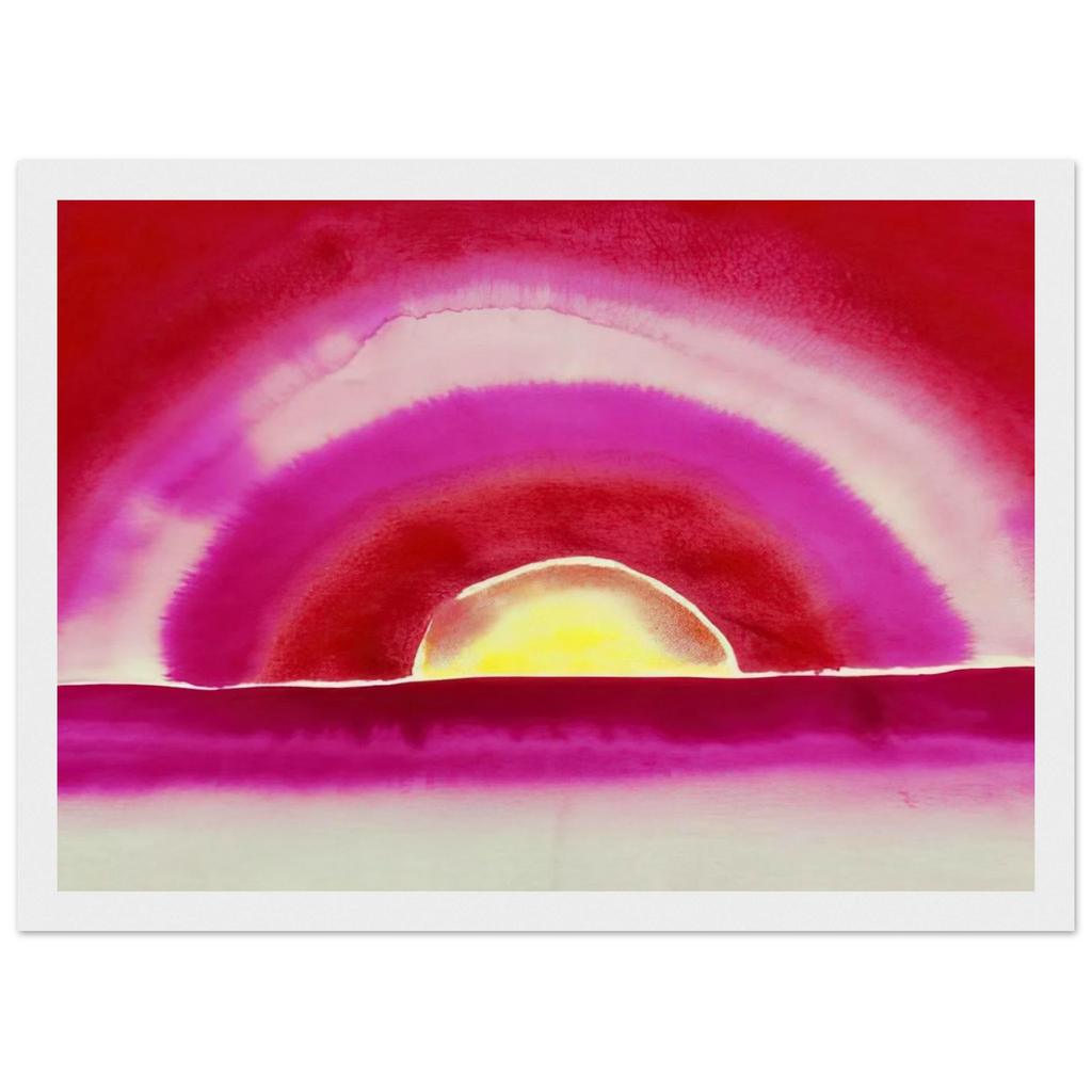 Sunrise Framed Poster | Georgia O'Keeffe Framed Prints Wall Art | Georgia O Keeffe Prints