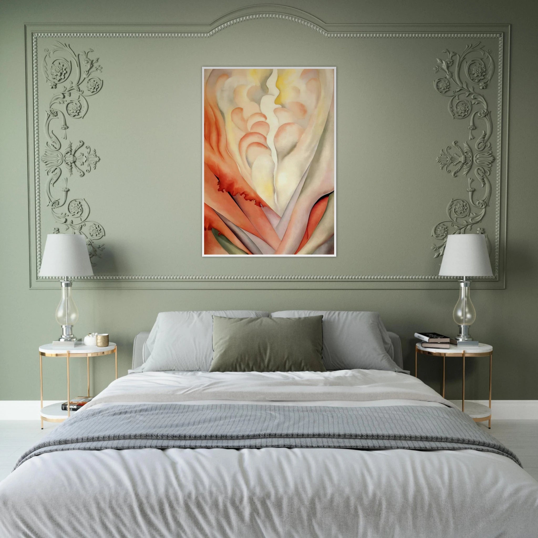 Flower Abstraction Framed Poster | Georgia O'Keeffe Framed Prints Wall Art | Georgia O Keeffe Prints