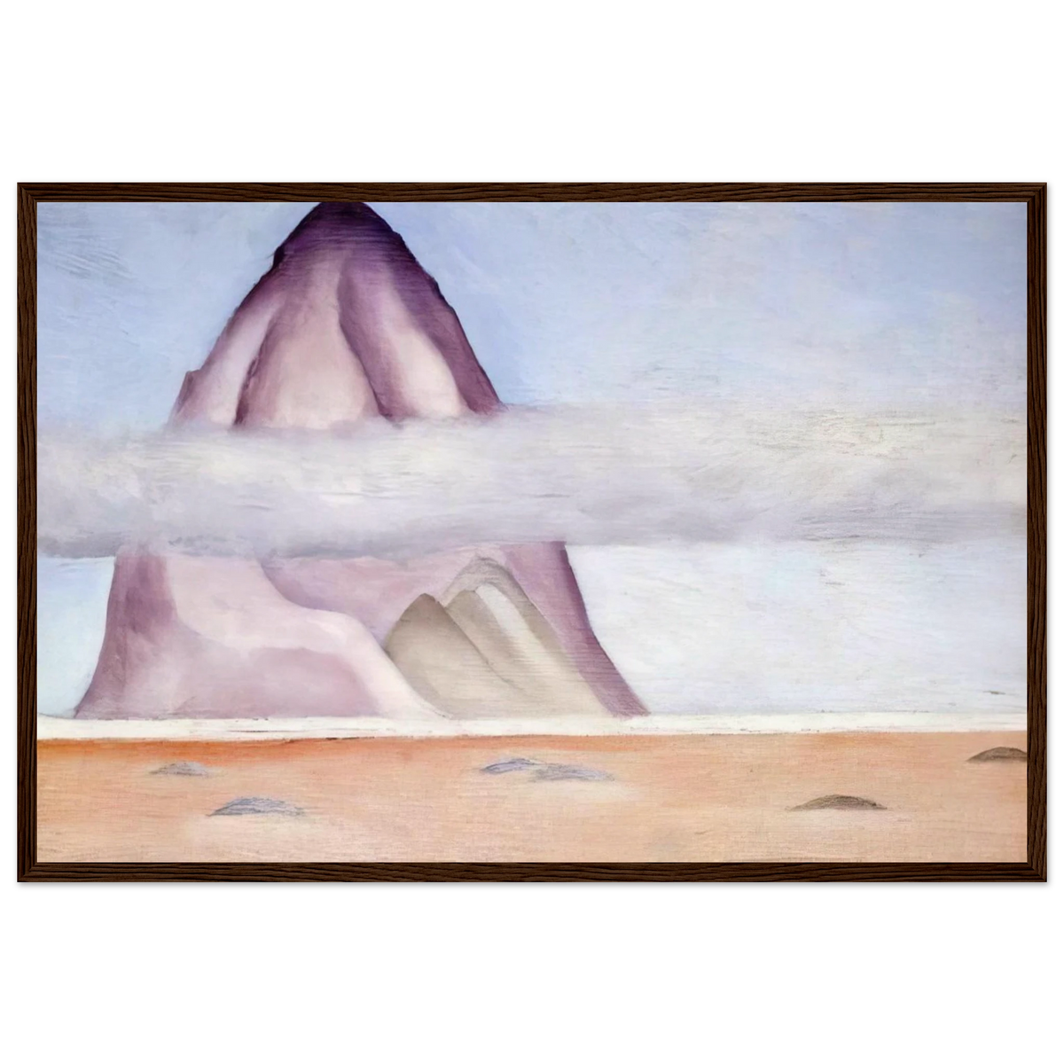 Misty - A Memory Framed Poster | Georgia O'Keeffe Framed Prints Wall Art | Georgia O Keeffe Prints