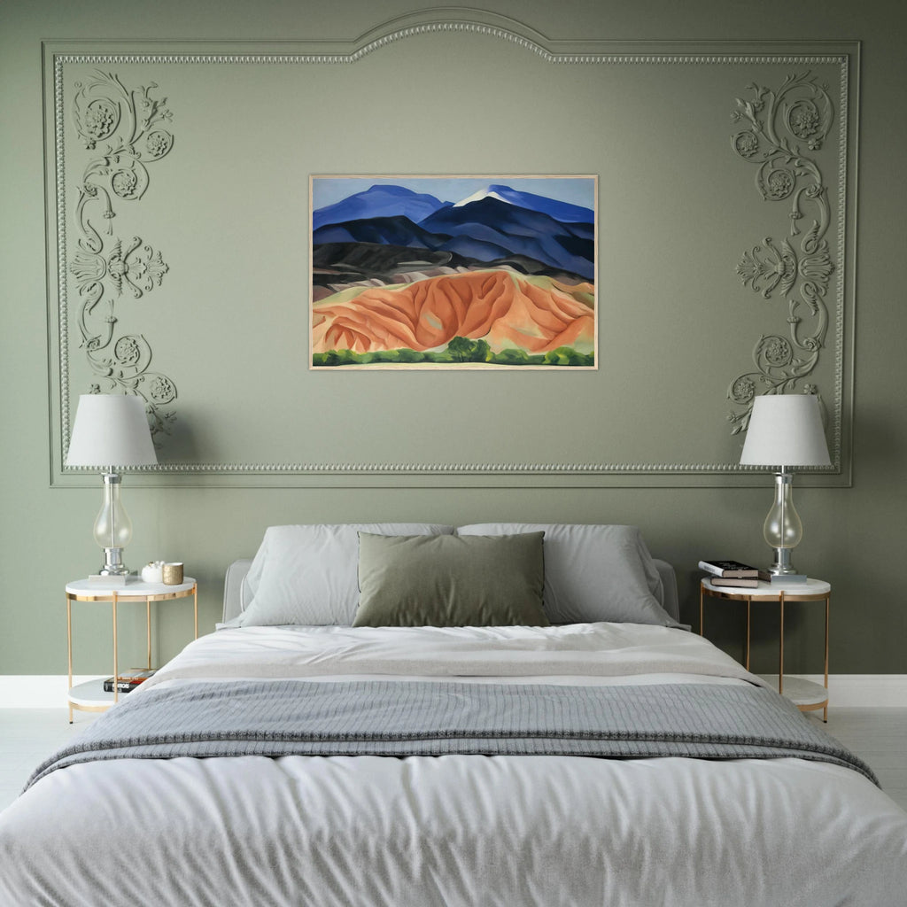 Black Mesa Landscape, New Mexico - Out Back of Mary`s II Framed Poster | Georgia O'Keeffe Framed Prints Wall Art | Georgia O Keeffe Prints