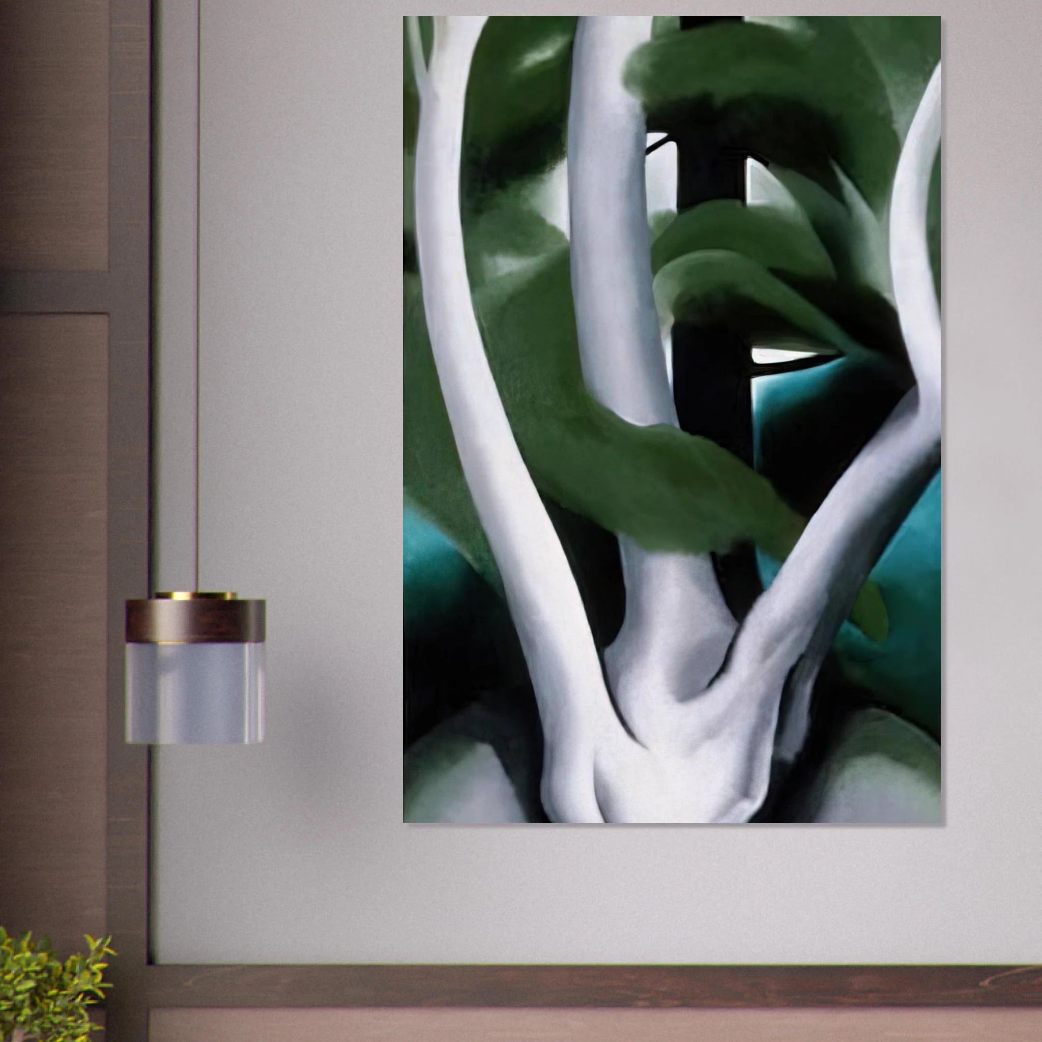 Birch and Pine Tree No. 1 Poster | Georgia O'Keeffe Poster | Georgia O Keeffe Prints