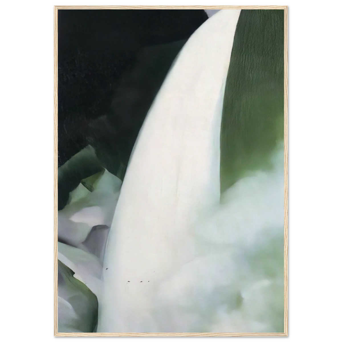 Green and White Framed Poster | Georgia O'Keeffe Framed Prints Wall Art | Georgia O Keeffe Prints