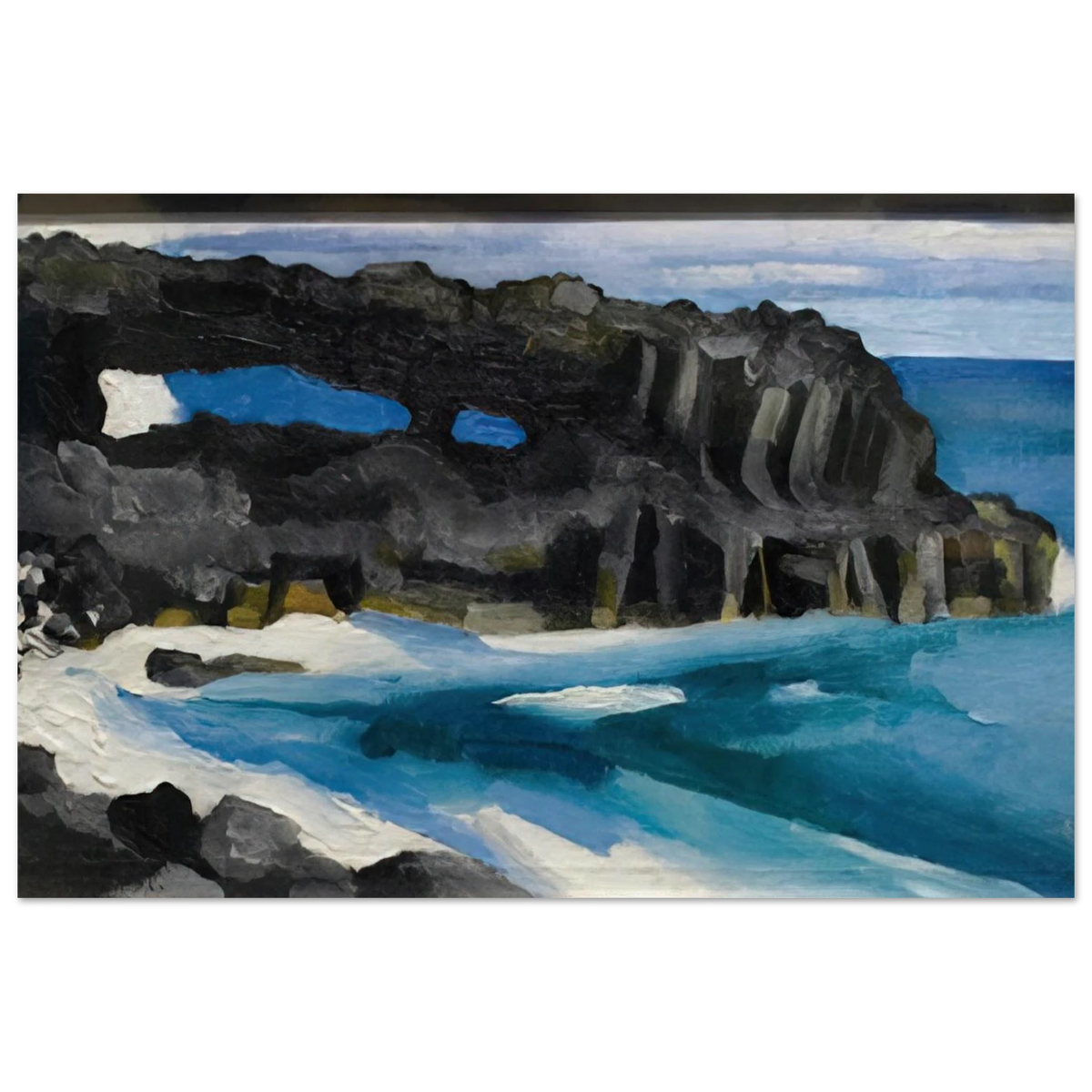 Black Lava Bridge, Hana Coast-No. II Poster | Georgia O'Keeffe Poster | Georgia O Keeffe Prints
