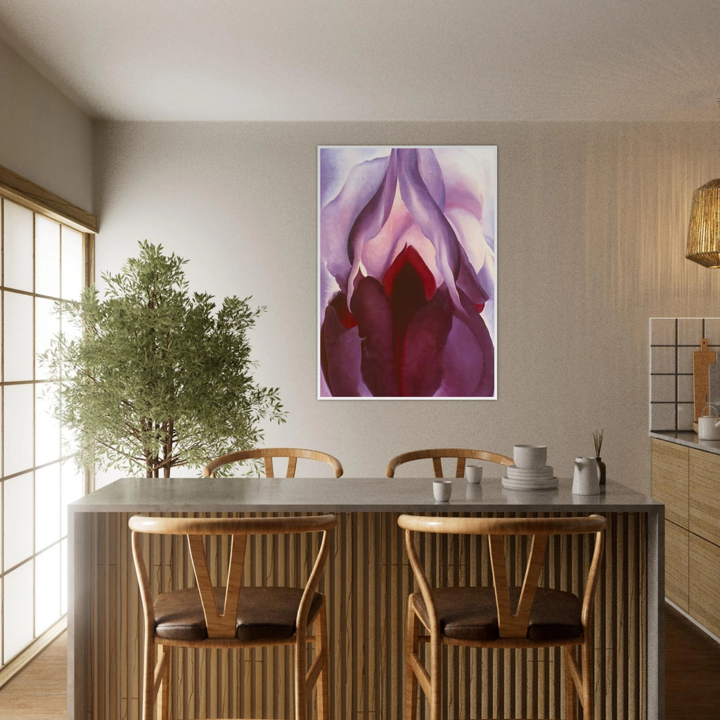 Flower of Life II Framed Poster | Georgia O'Keeffe Framed Prints Wall Art | Georgia O Keeffe Prints