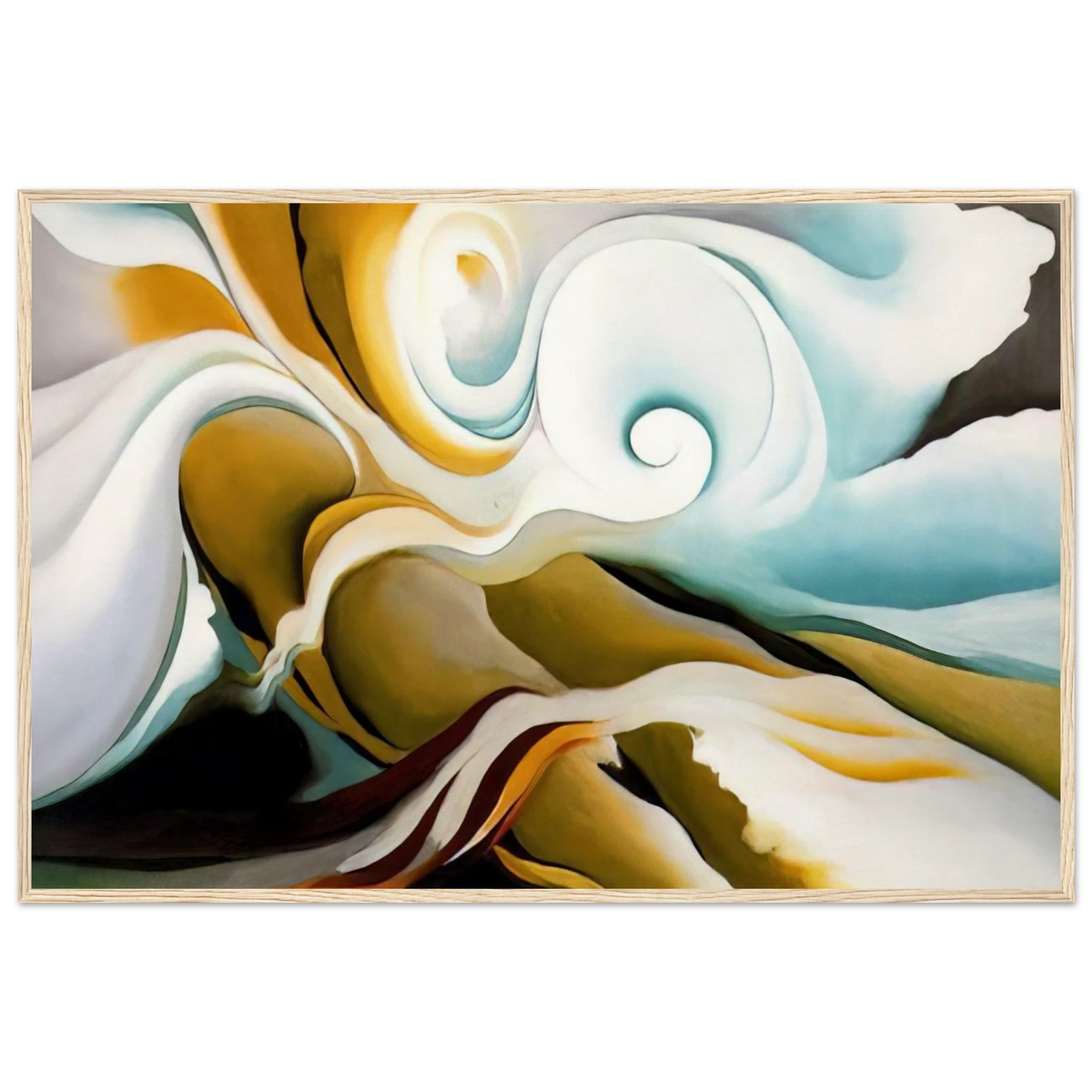 Nature Forms Gasp Framed Poster | Georgia O'Keeffe Framed Prints Wall Art | Georgia O Keeffe Prints