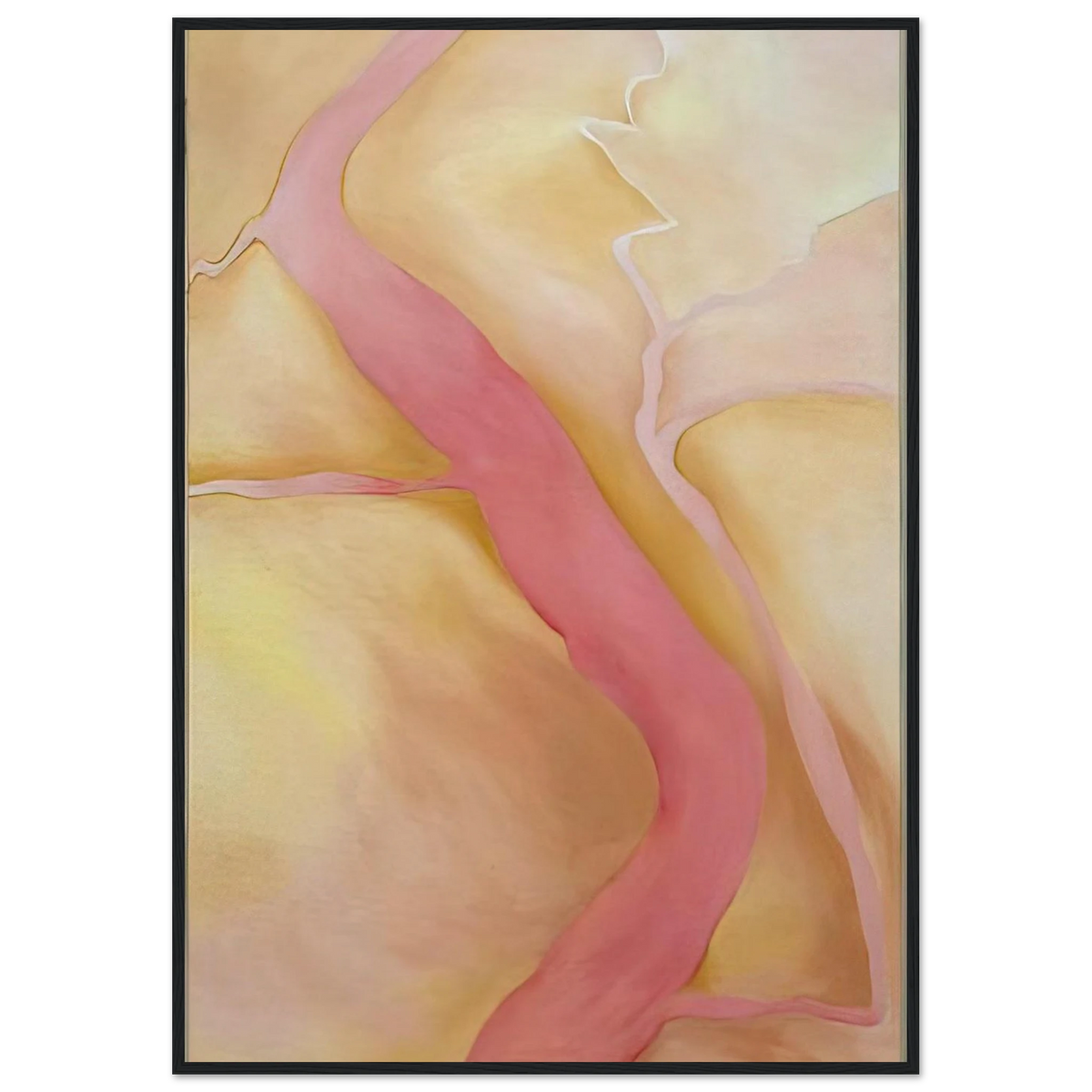 It Was Yellow and Pink II Framed Poster | Georgia O'Keeffe Framed Prints Wall Art | Georgia O Keeffe Prints